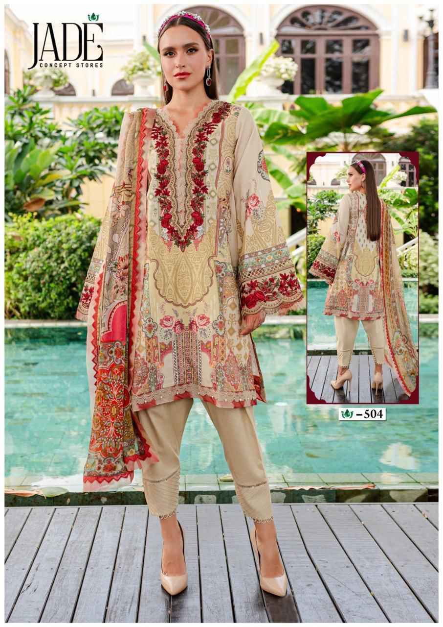 Jade Crimson Exclusive Heavy Lawn Collection Vol 5 Lawn Cotton Dress Material 6 pc Cataloge