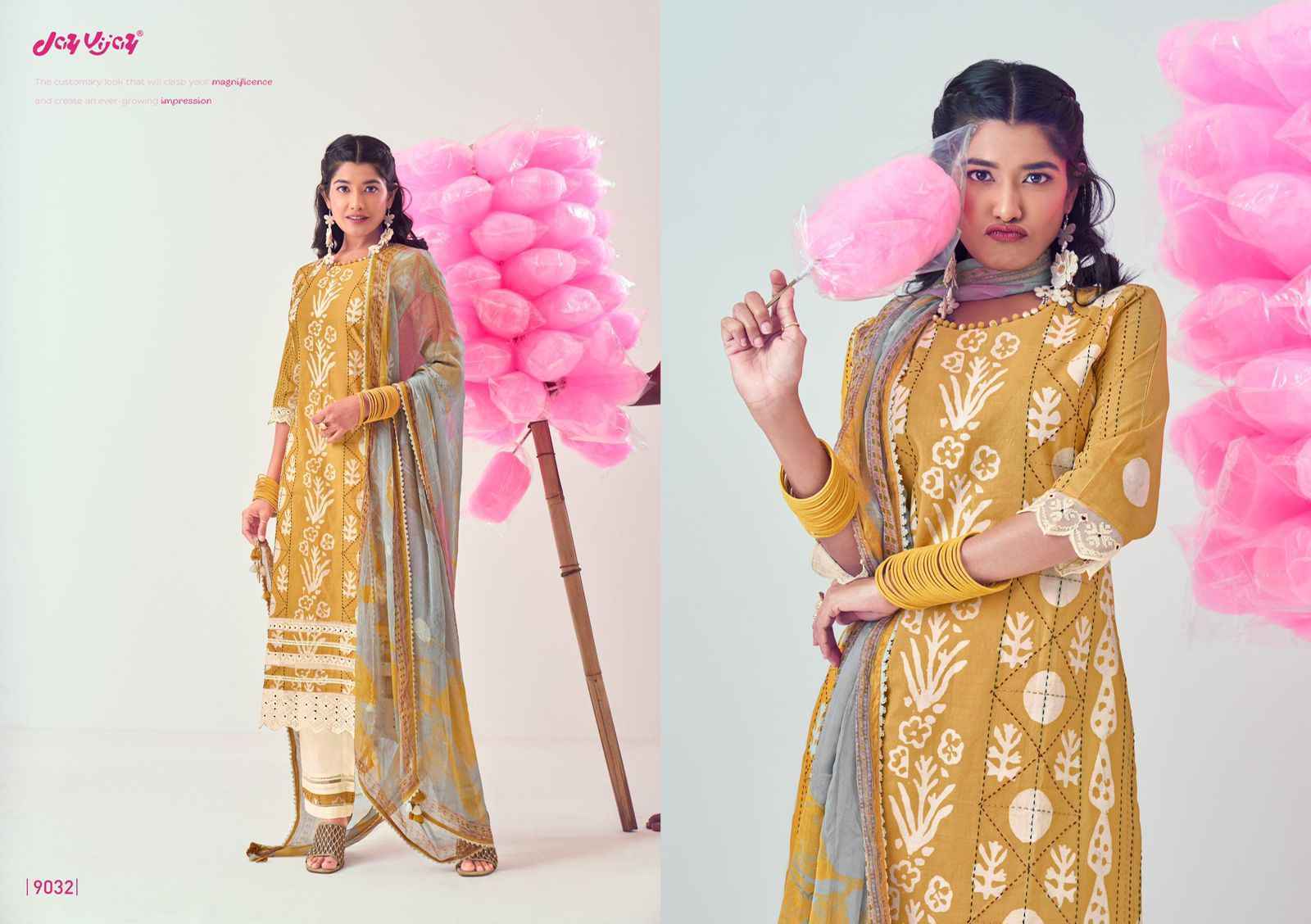 Jay Vijay Mela Cotton Dress Material 6 pcs Catalogue