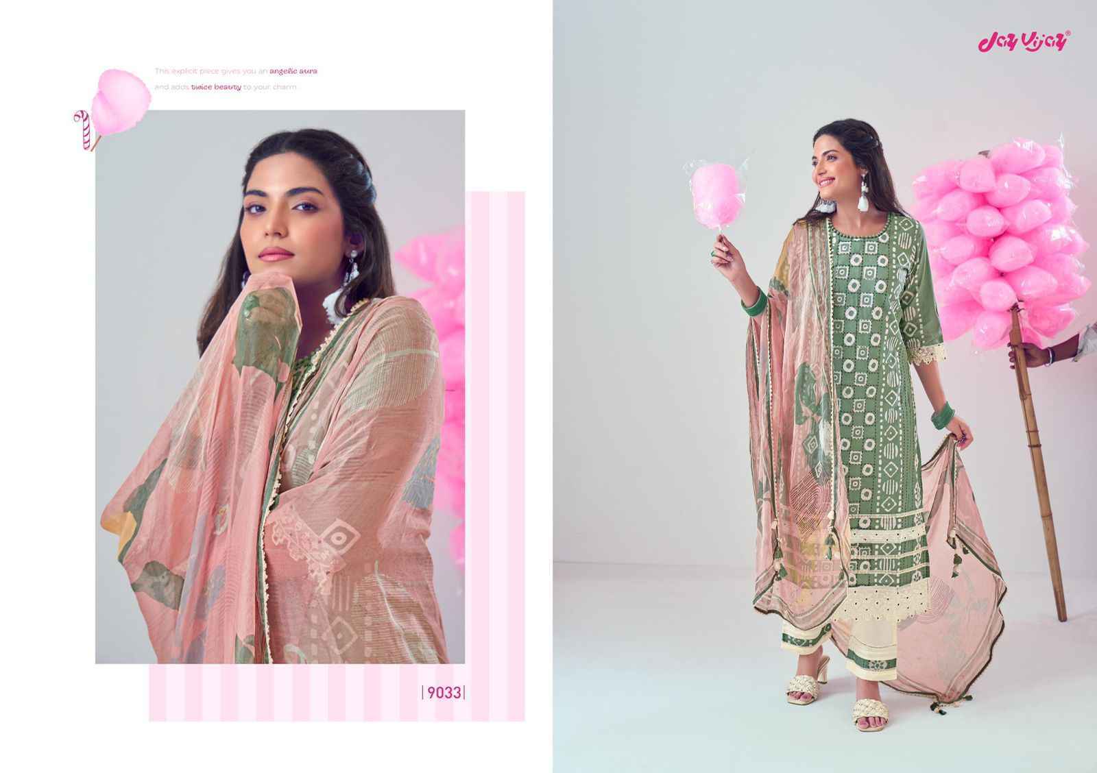 Jay Vijay Mela Cotton Dress Material 6 pcs Catalogue