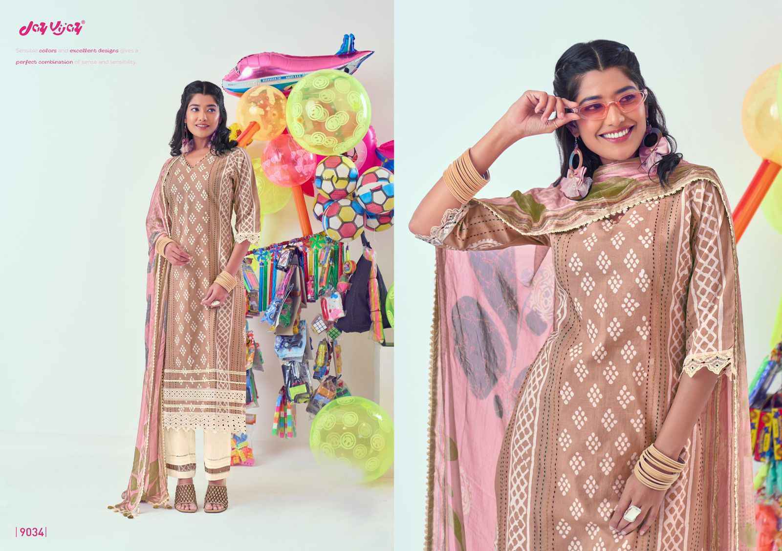 Jay Vijay Mela Cotton Dress Material 6 pcs Catalogue