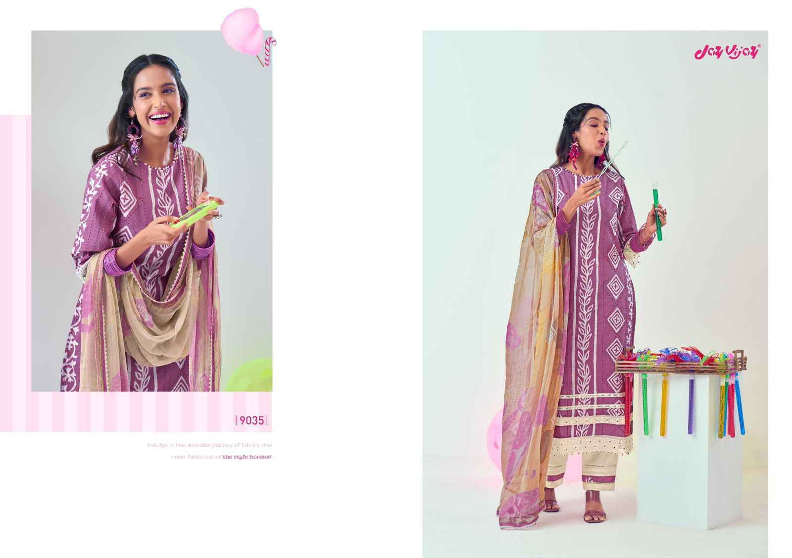 Jay Vijay Mela Cotton Dress Material 6 pcs Catalogue
