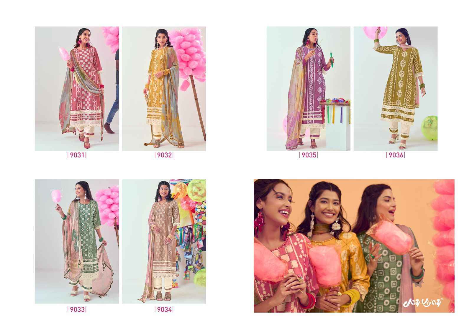 Jay Vijay Mela Cotton Dress Material 6 pcs Catalogue