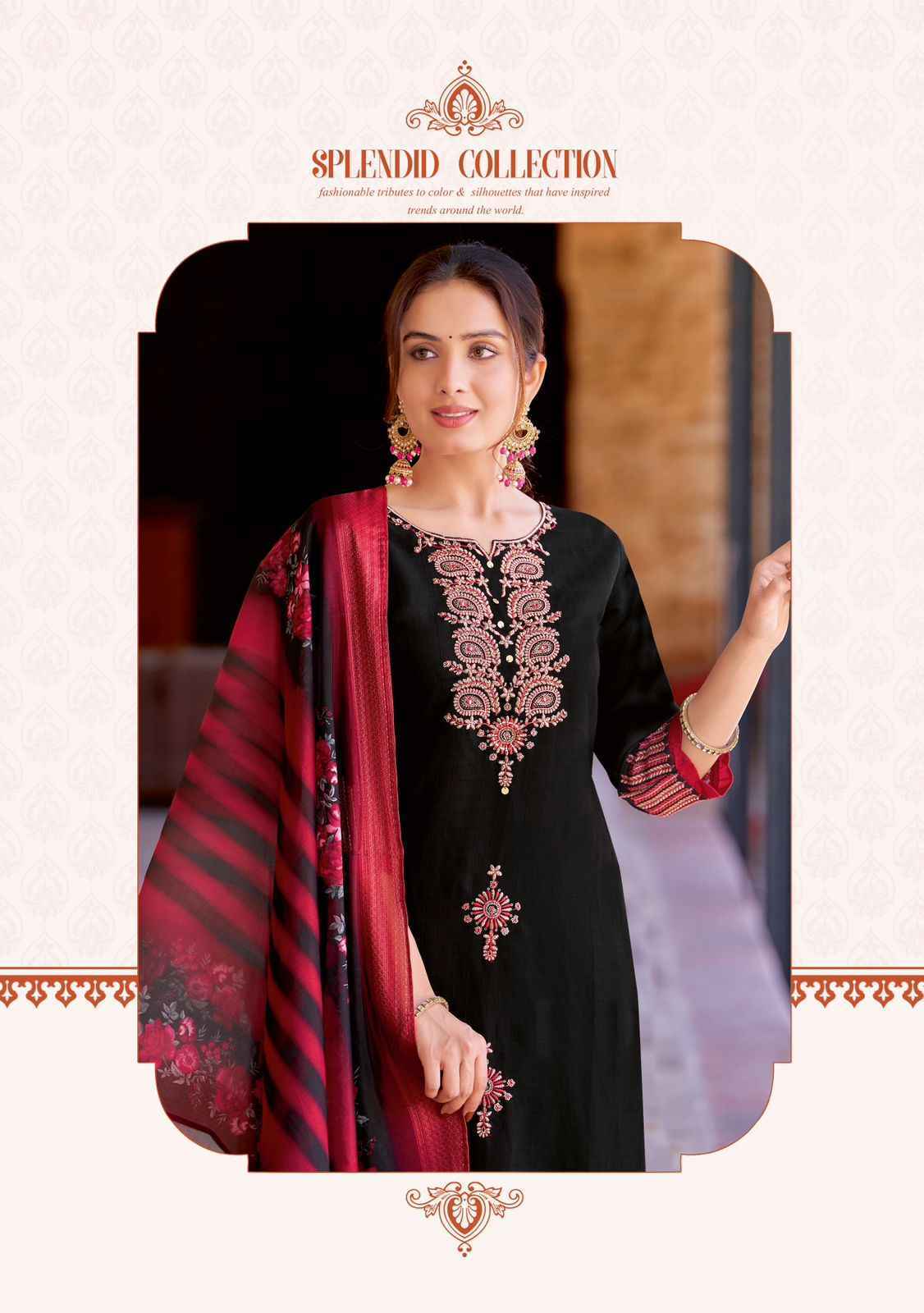 Kadlee Heritage Readymade Viscose Weaving Dress 6 pcs Catalogue