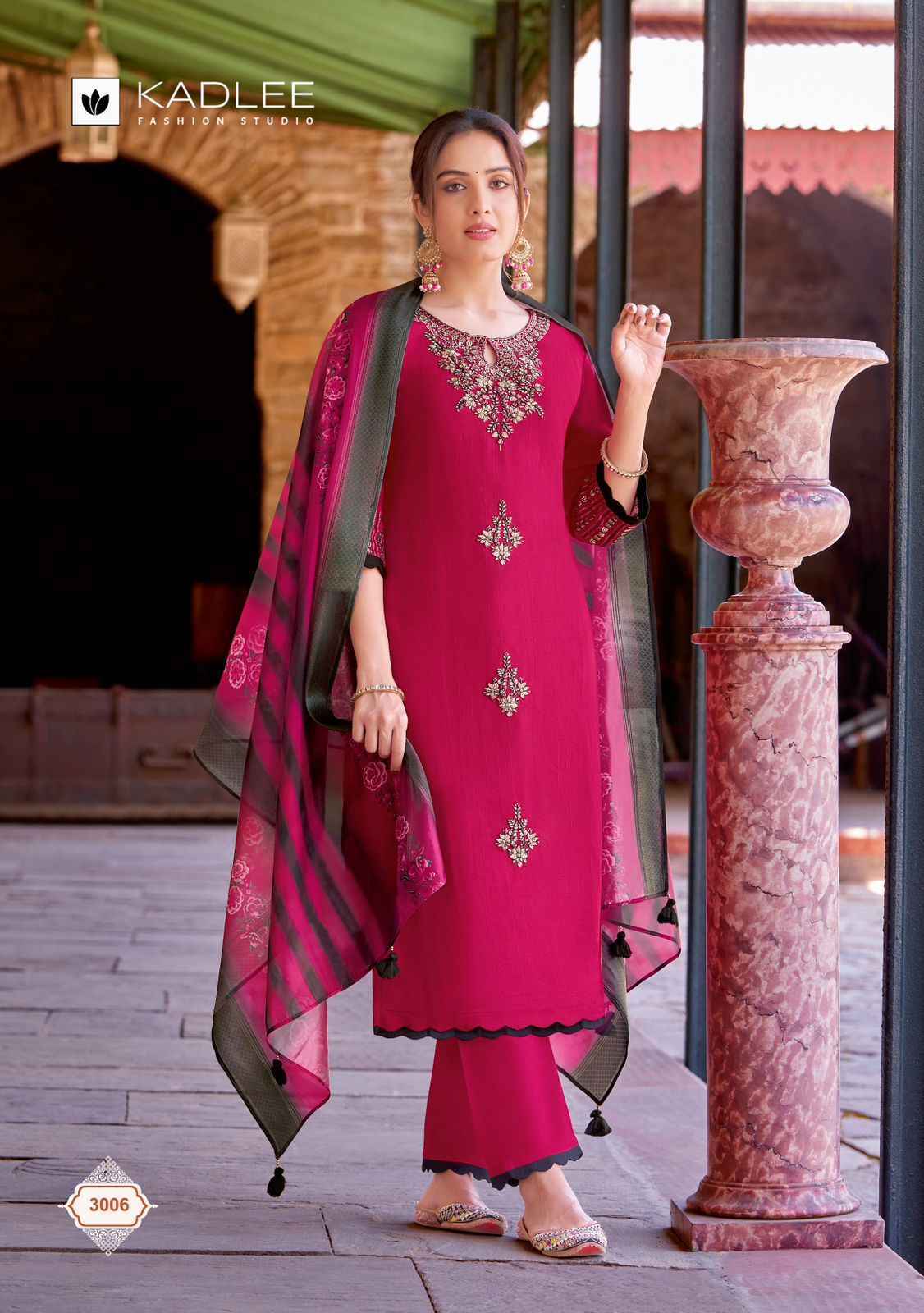 Kadlee Heritage Readymade Viscose Weaving Dress 6 pcs Catalogue