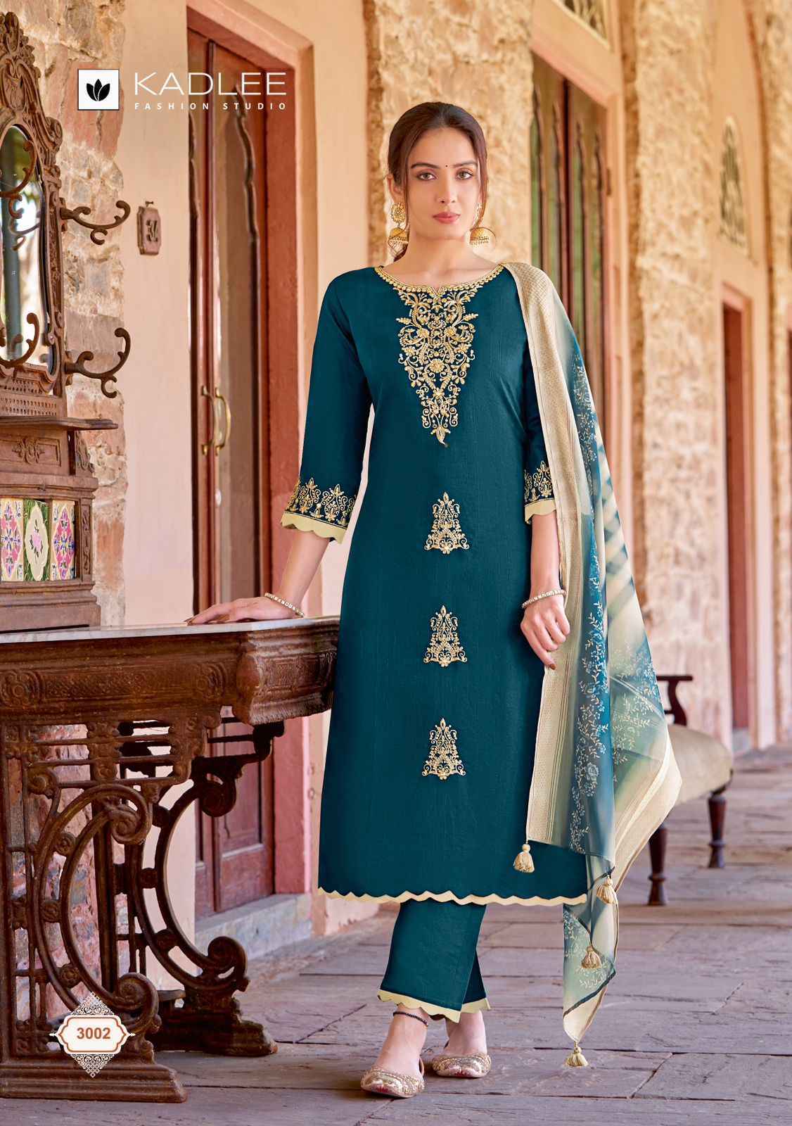 Kadlee Heritage Readymade Viscose Weaving Dress 6 pcs Catalogue
