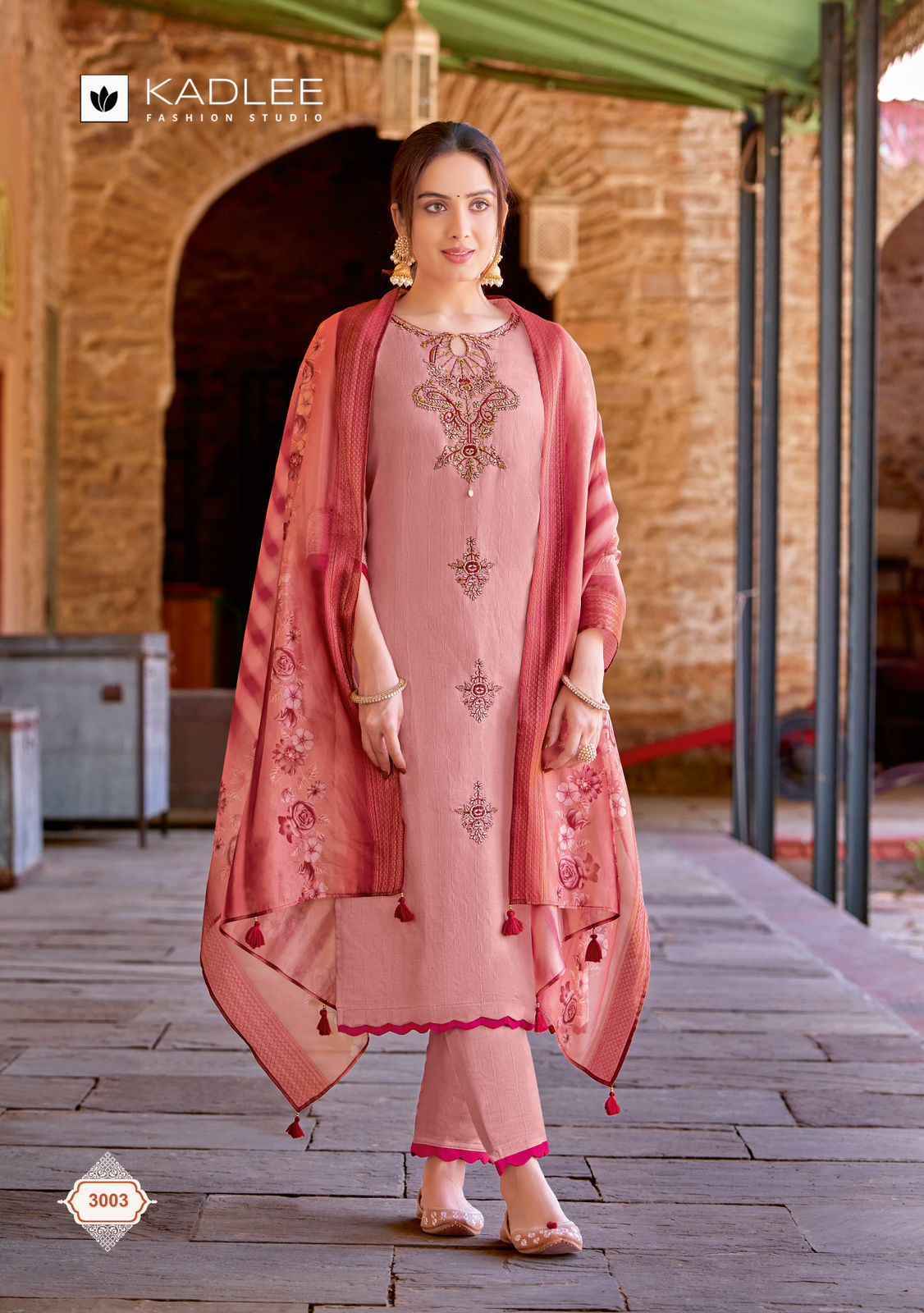 Kadlee Heritage Readymade Viscose Weaving Dress 6 pcs Catalogue