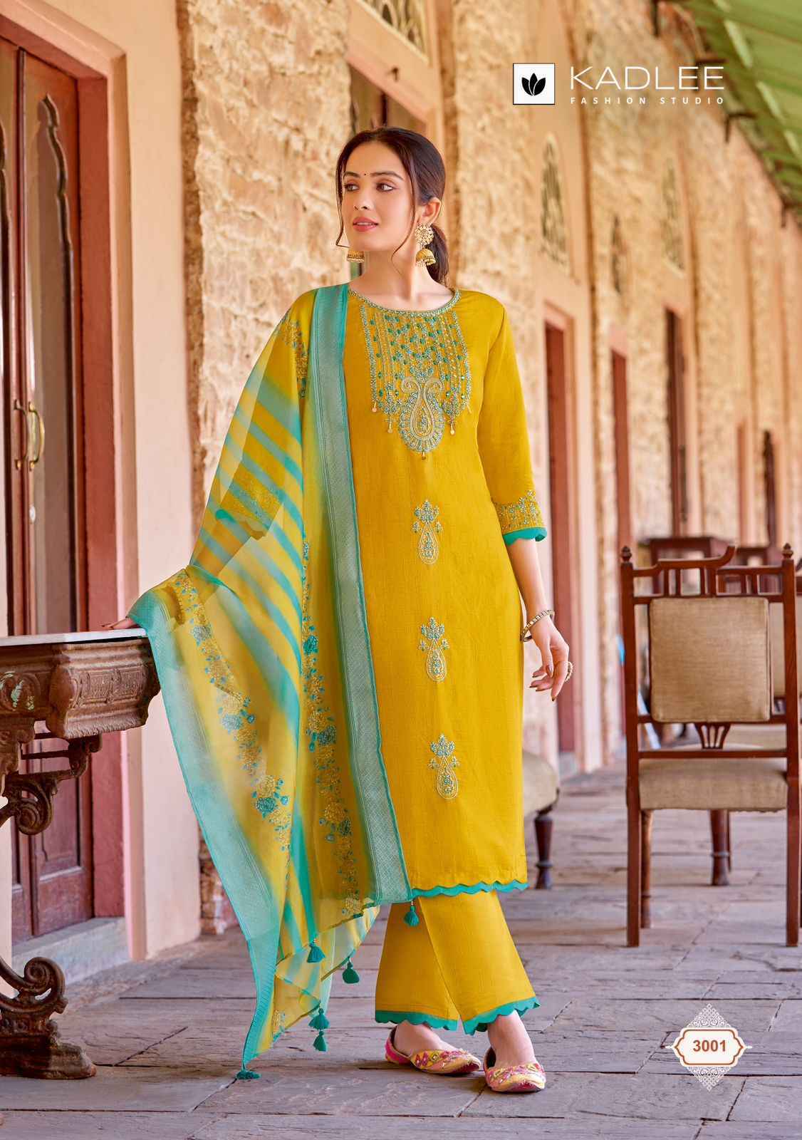 Kadlee Heritage Readymade Viscose Weaving Dress 6 pcs Catalogue