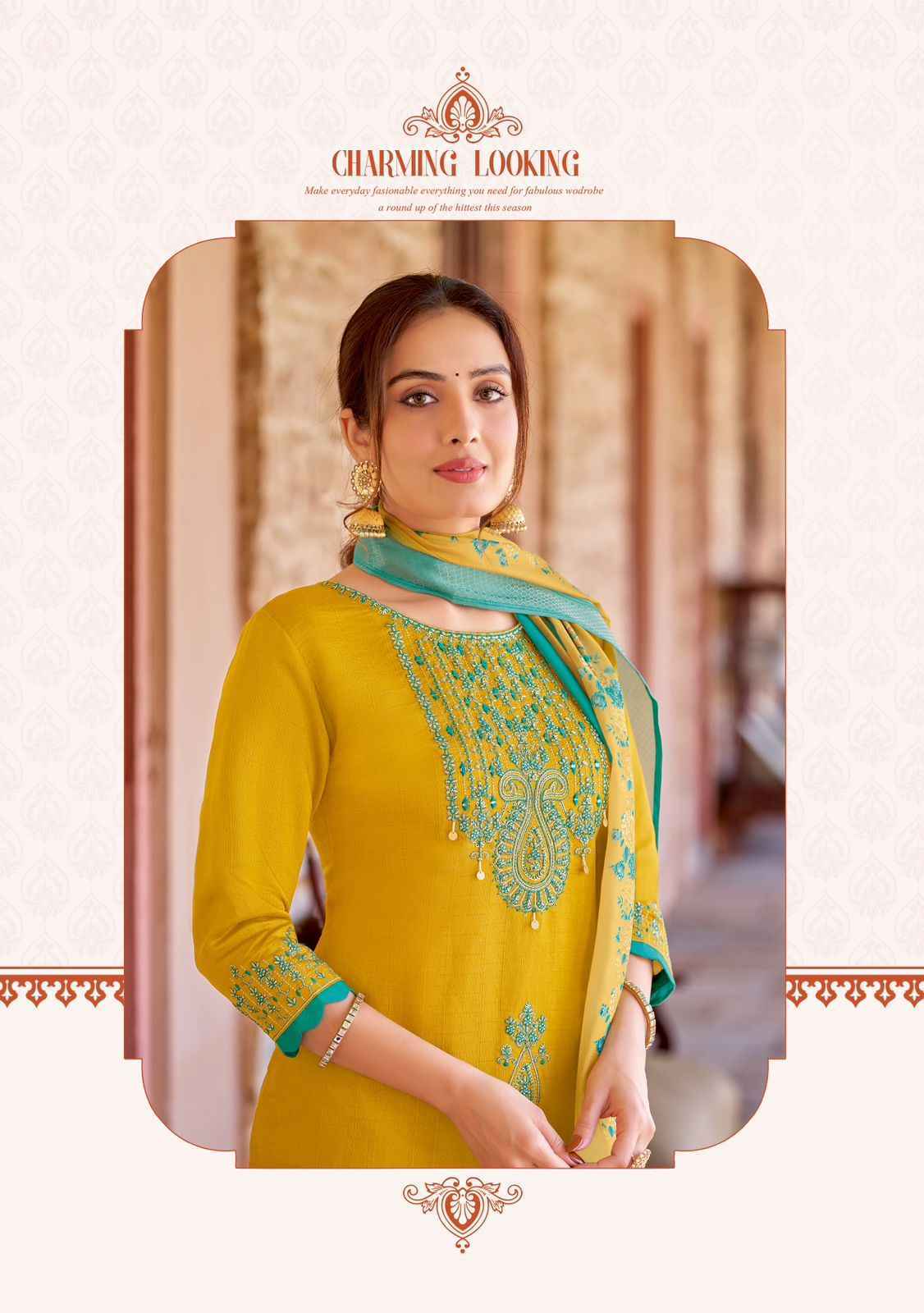 Kadlee Heritage Readymade Viscose Weaving Dress 6 pcs Catalogue