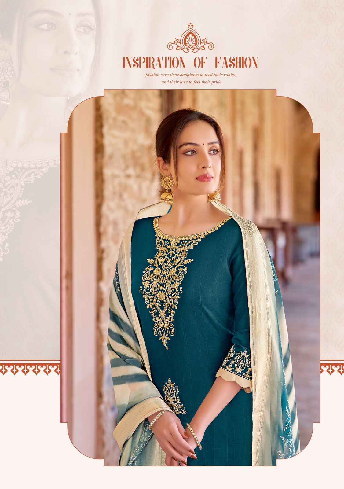 Kadlee Heritage Readymade Viscose Weaving Dress 6 pcs Catalogue