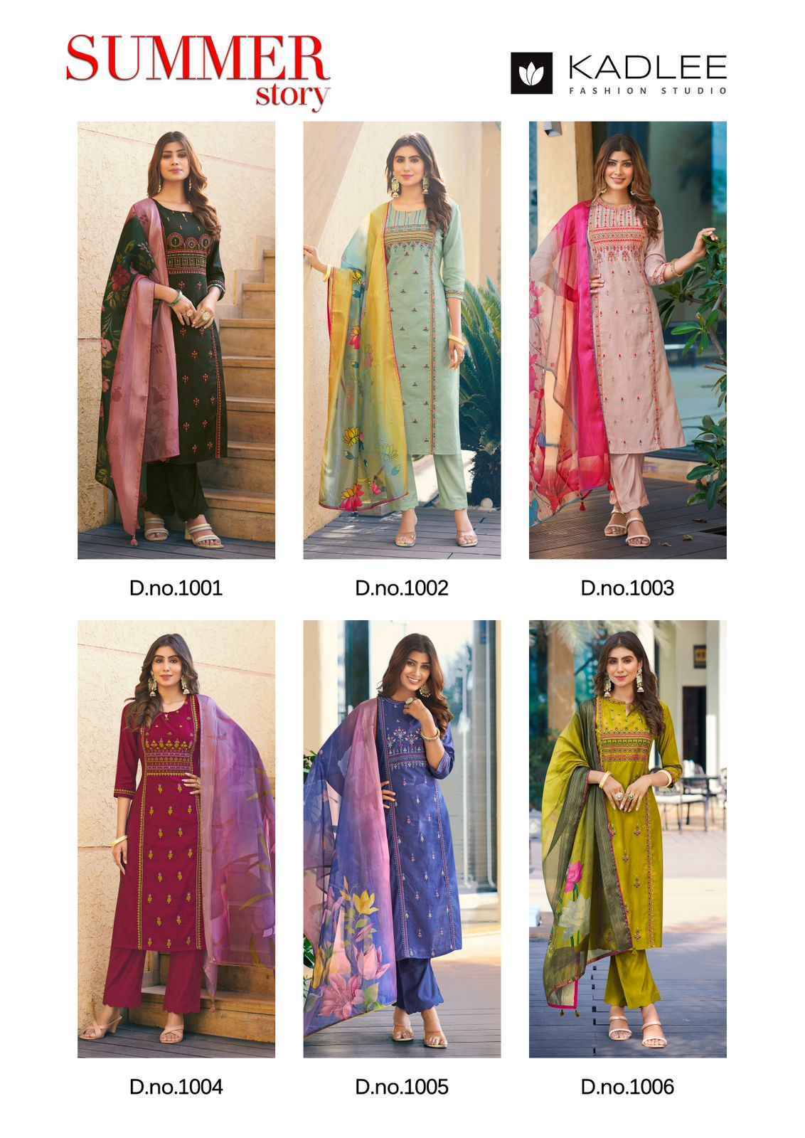 Kadlee Summer Story Viscose Weaving Kurti Combo 6 pcs Catalogue