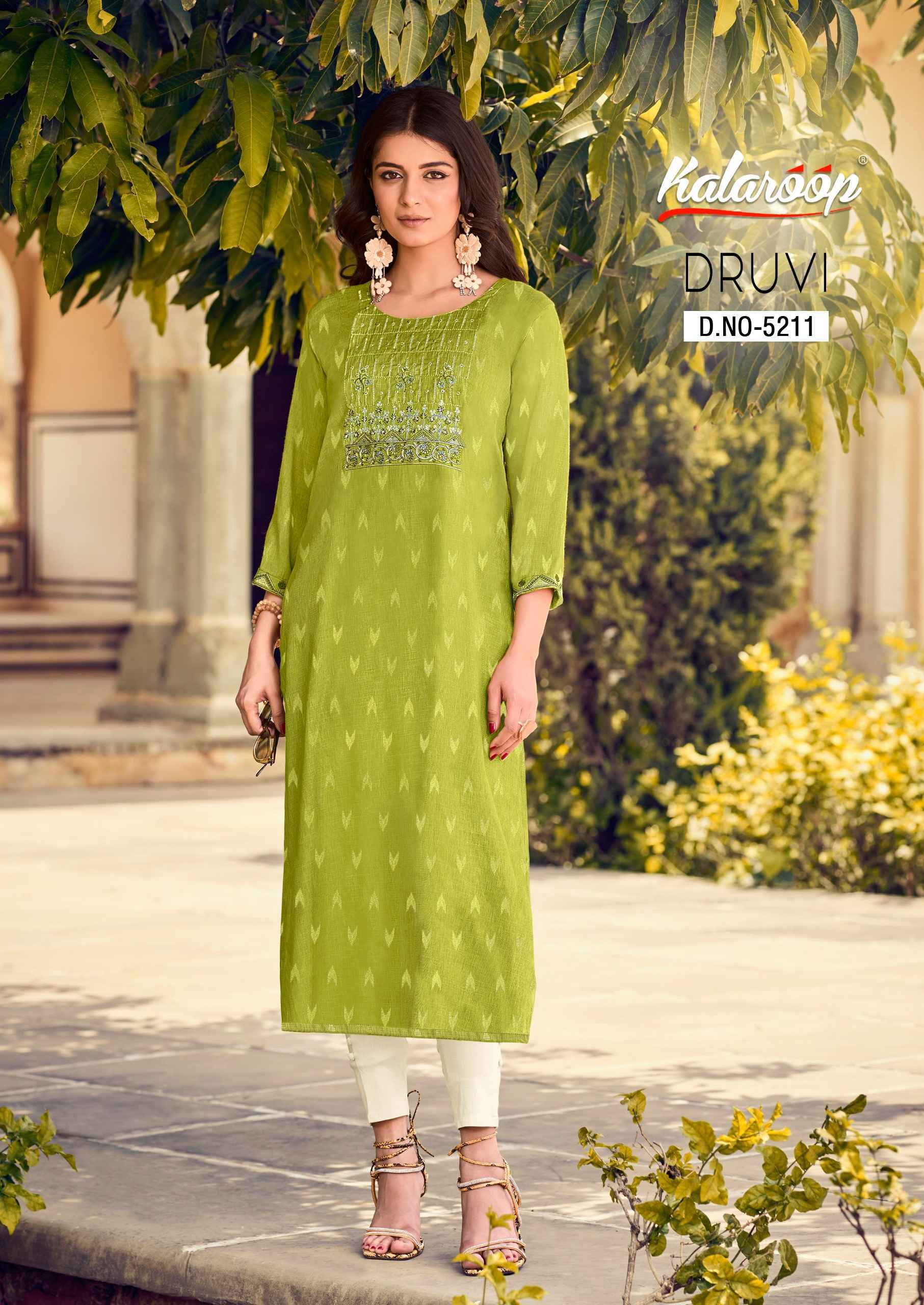 Kalaroop Dhruvi Fancy Kurti 4 Pc Cataloug