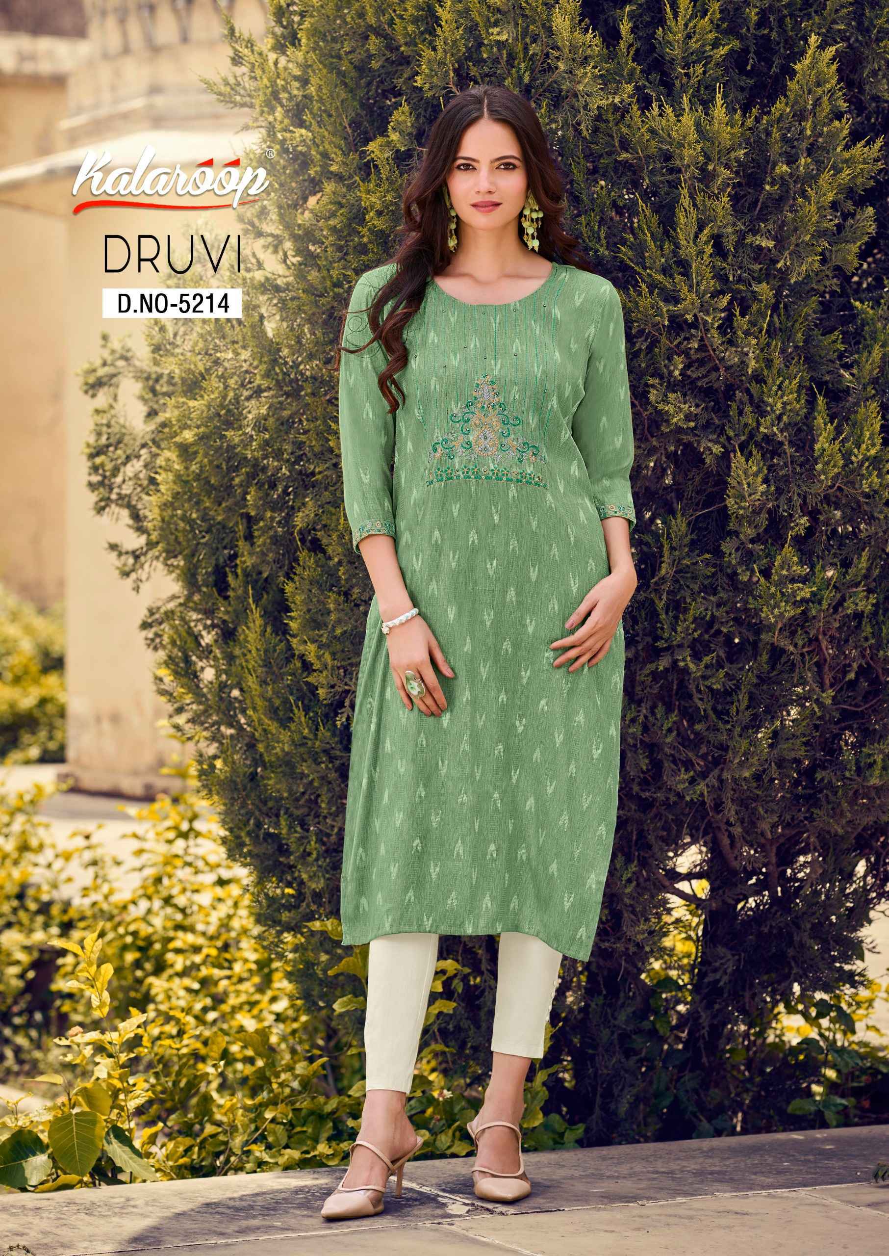 Kalaroop Dhruvi Fancy Kurti 4 Pc Cataloug