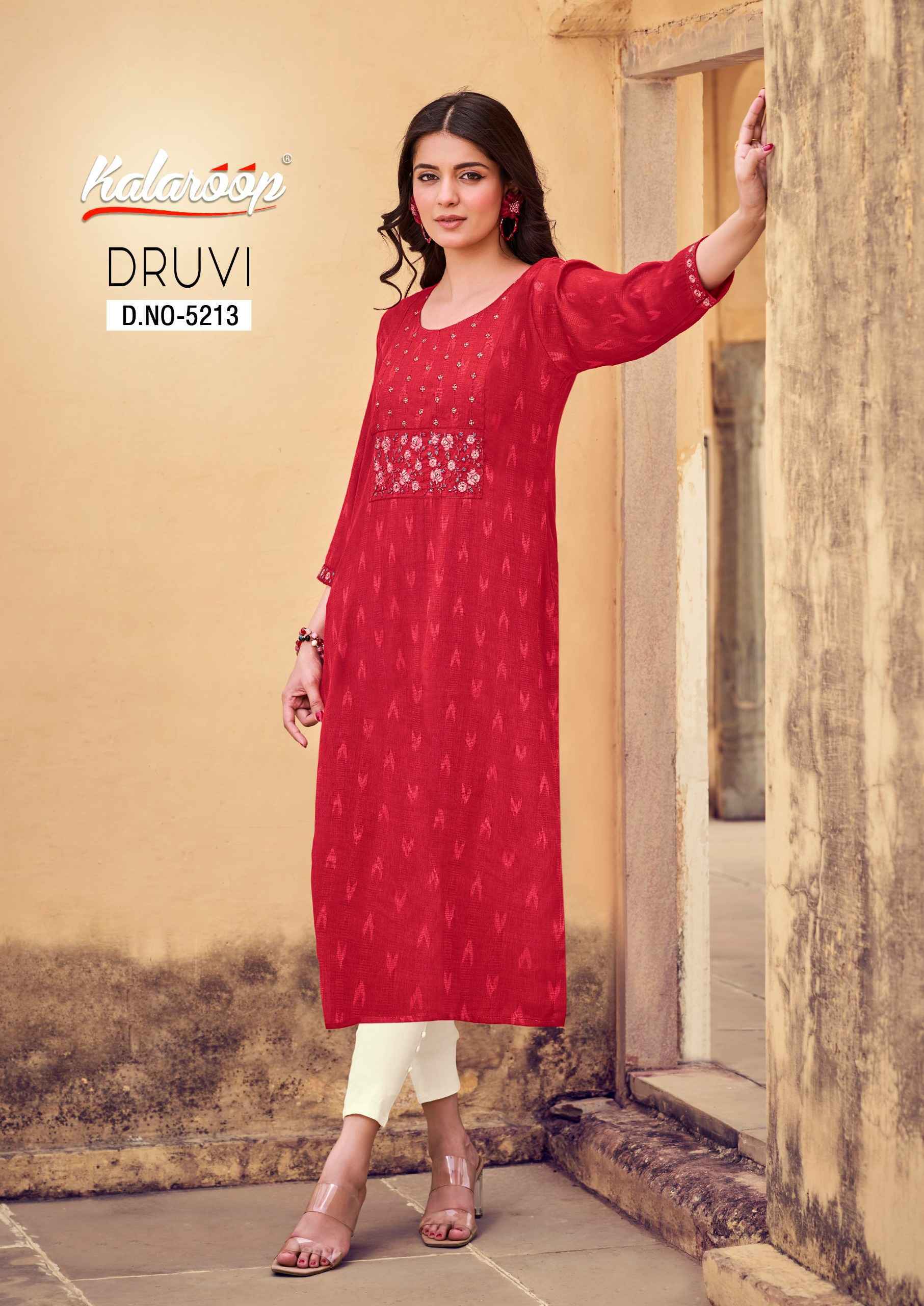 Kalaroop Dhruvi Fancy Kurti 4 Pc Cataloug