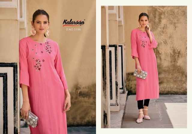 Kalaroop Kaviya Cotton Kurti 6 pcs Catalogue