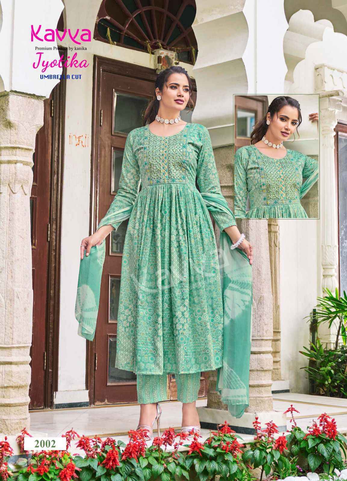 Kavya Jyotika Vol 2 Umbrella Cut Readymade Capsule Dress Most Affordable Ladies Cloths Online