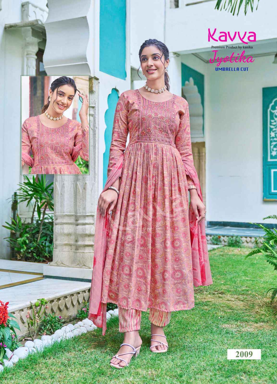 Kavya Jyotika Vol 2 Umbrella Cut Readymade Capsule Dress 10 pcs Catalogue
