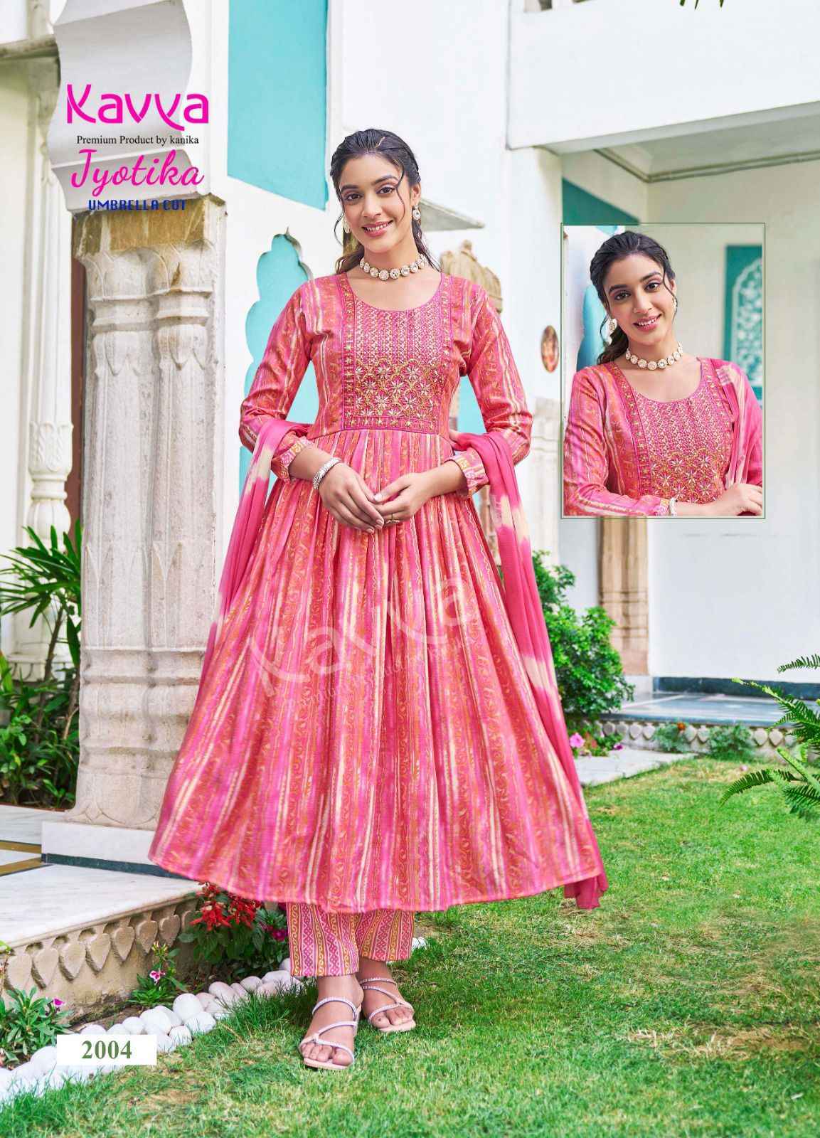 Kavya Jyotika Vol 2 Umbrella Cut Readymade Capsule Dress Most Affordable Ladies Cloths Online