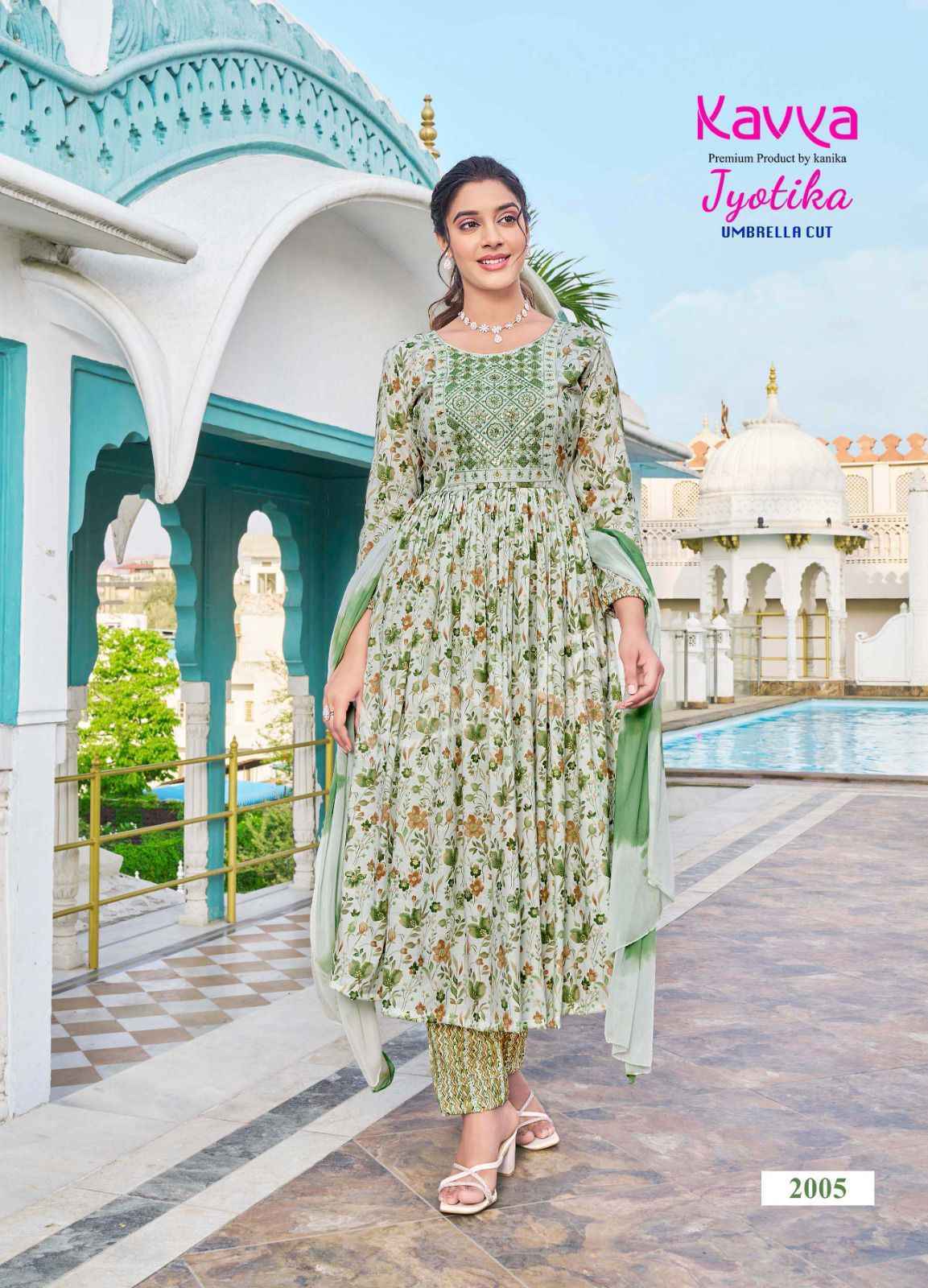Kavya Jyotika Vol 2 Umbrella Cut Readymade Capsule Dress 10 pcs Catalogue