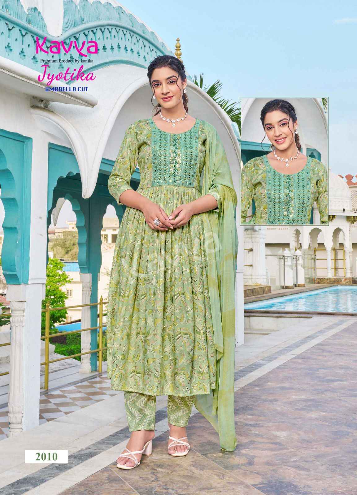 Kavya Jyotika Vol 2 Umbrella Cut Readymade Capsule Dress 10 pcs Catalogue