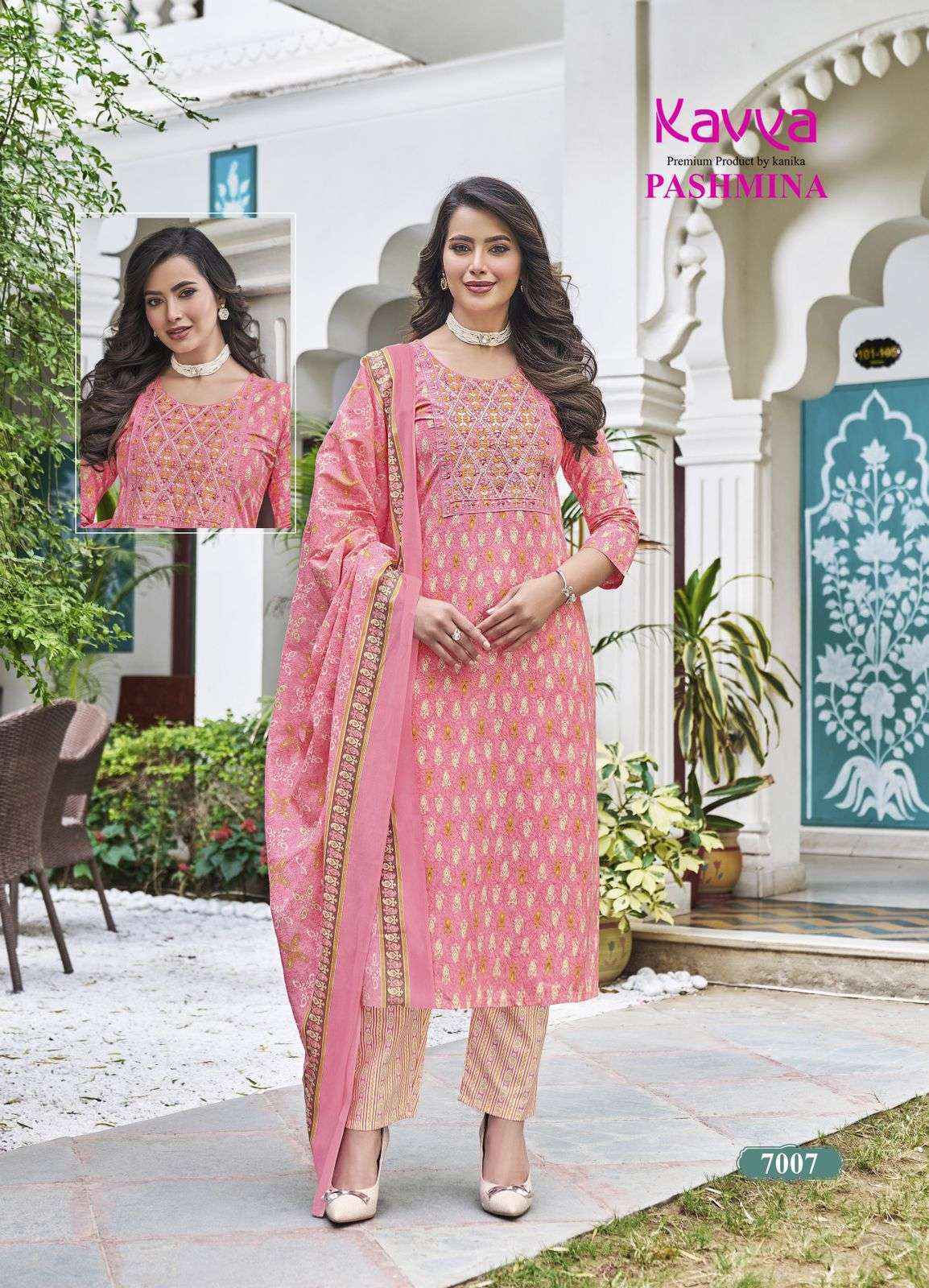 Kavya Pashmina Vol 7 Cotton Kurti Combo 10 pcs Catalogue
