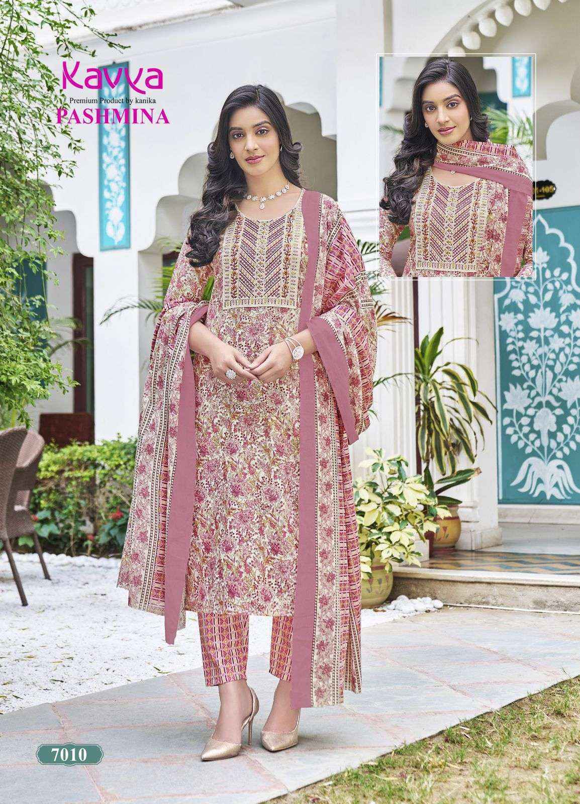 Kavya Pashmina Vol 7 Cotton Kurti Combo 10 pcs Catalogue