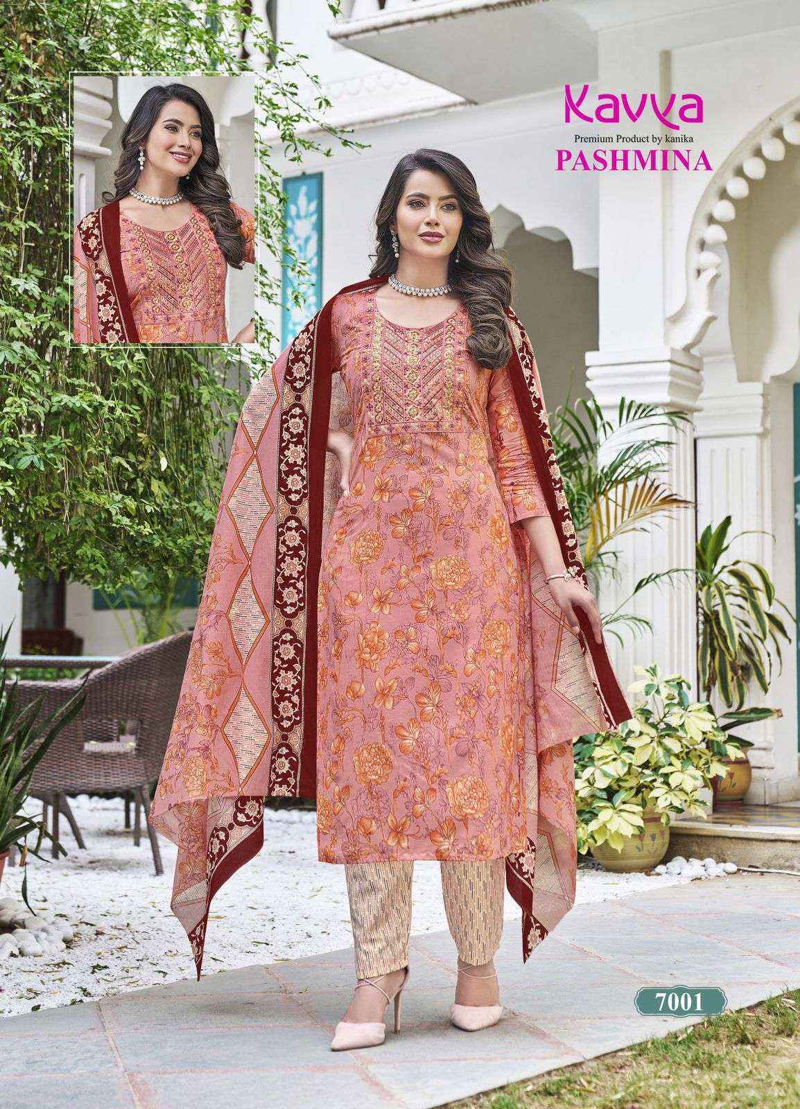 Kavya Pashmina Vol 7 Cotton Kurti Combo 10 pcs Catalogue