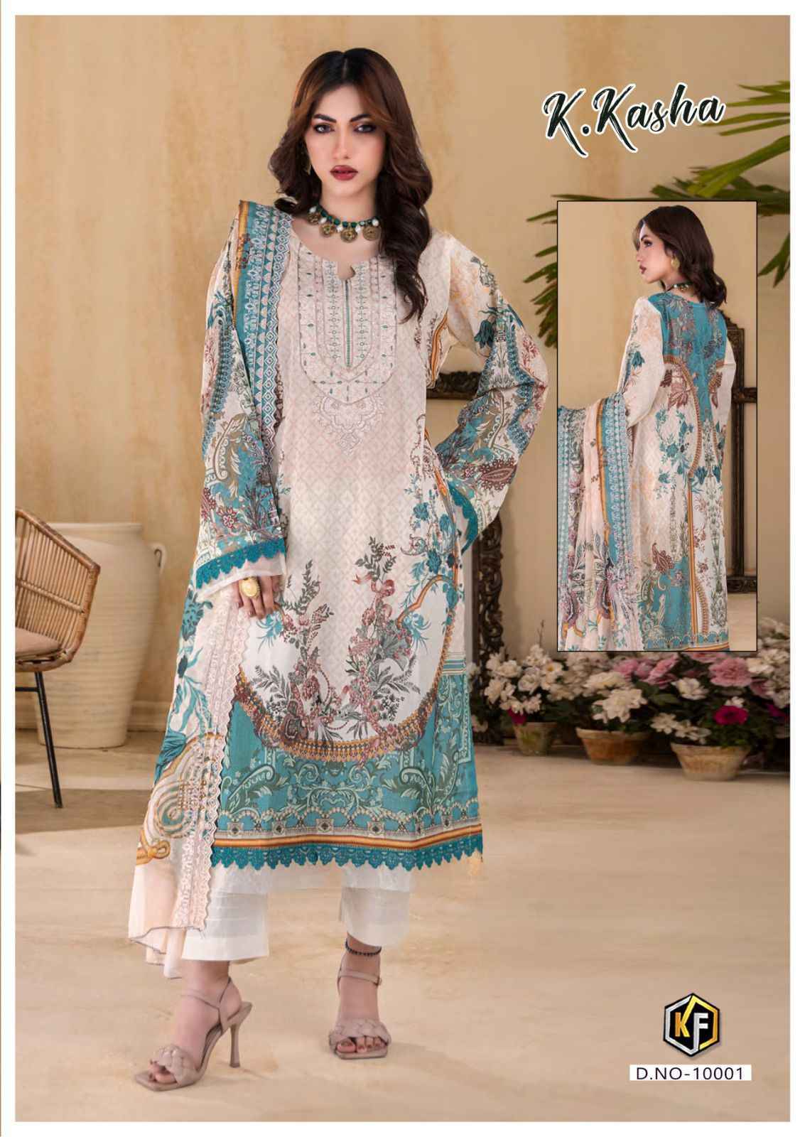 Keval Fab K Kasha Vol-10 Cotton Dress Material 6 pc Cataloge