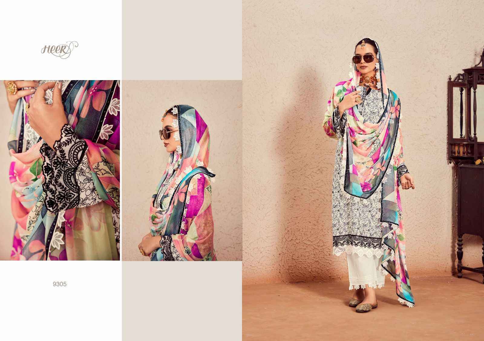 Kimora Heer Swag Muslin Dress Material 6 pcs Catalogue