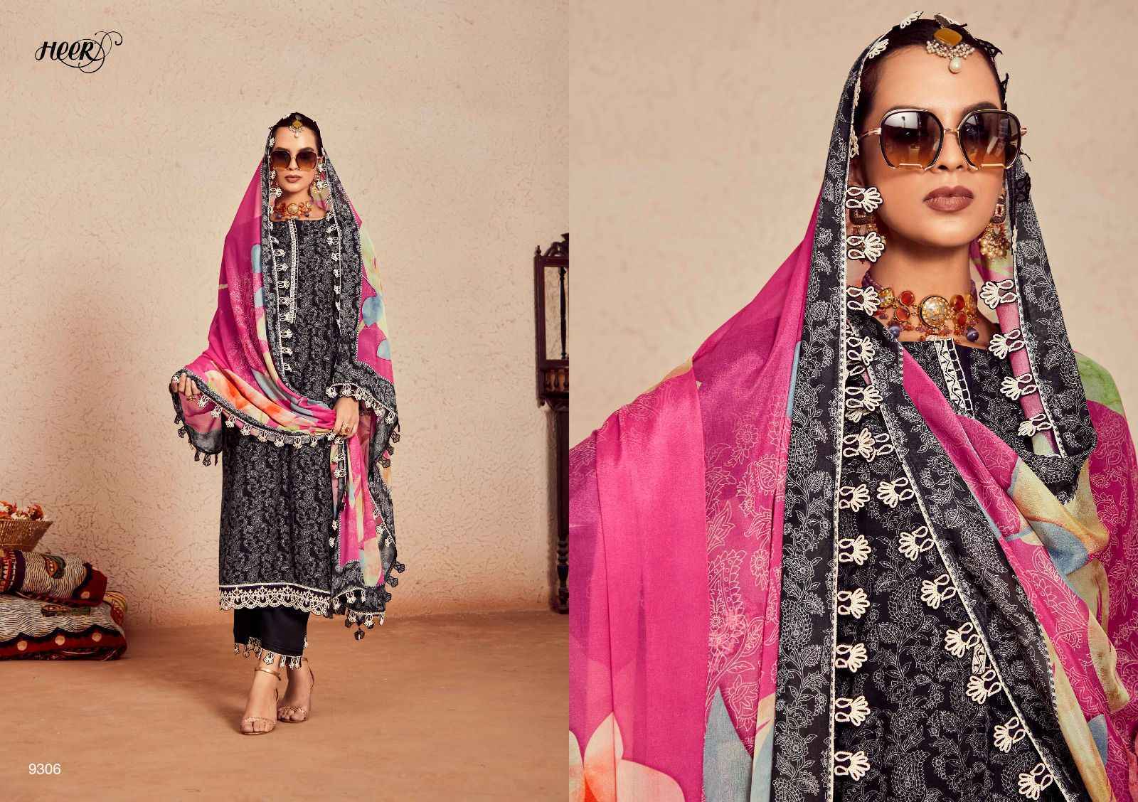 Kimora Heer Swag Muslin Dress Material 6 pcs Catalogue