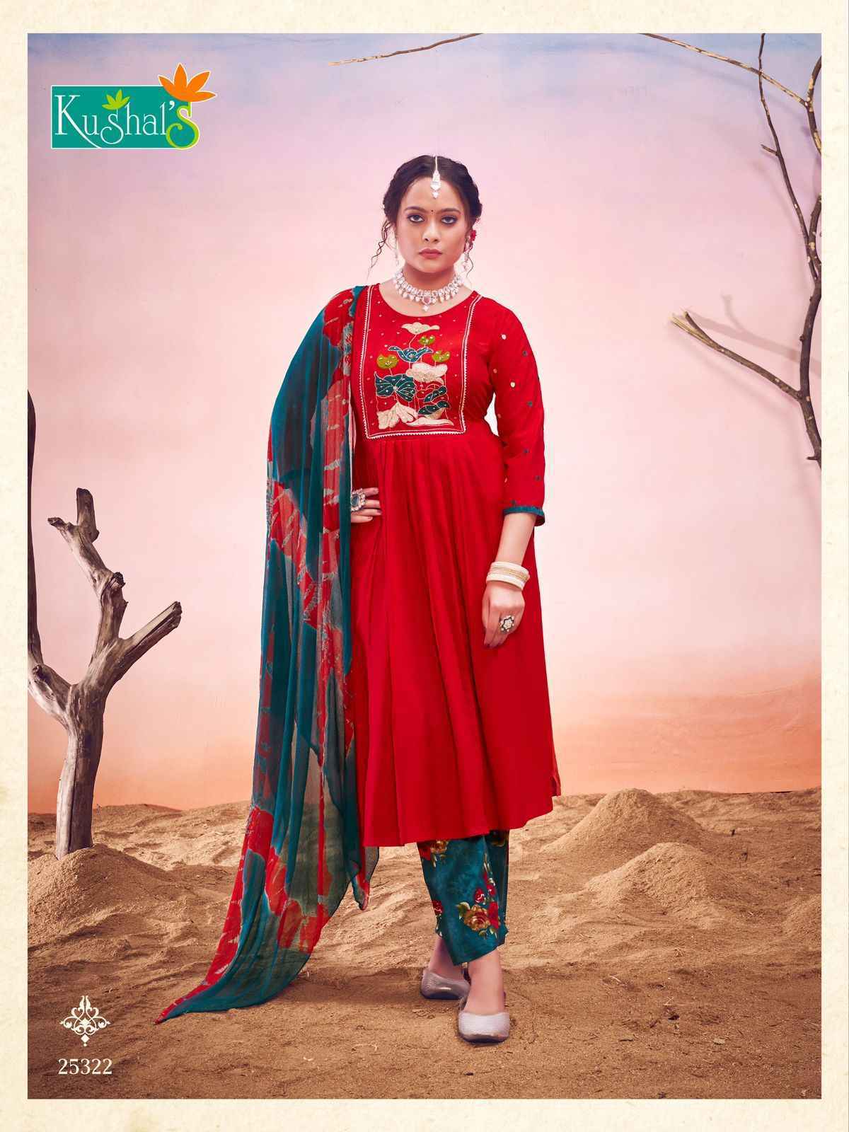 Kushal Shanvi Rayon Nyra Cut Readymade Suit 10 pcs catalog