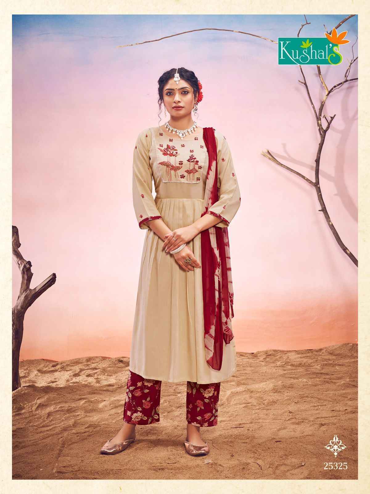 Kushal Shanvi Rayon Nyra Cut Readymade Suit 10 pcs catalog