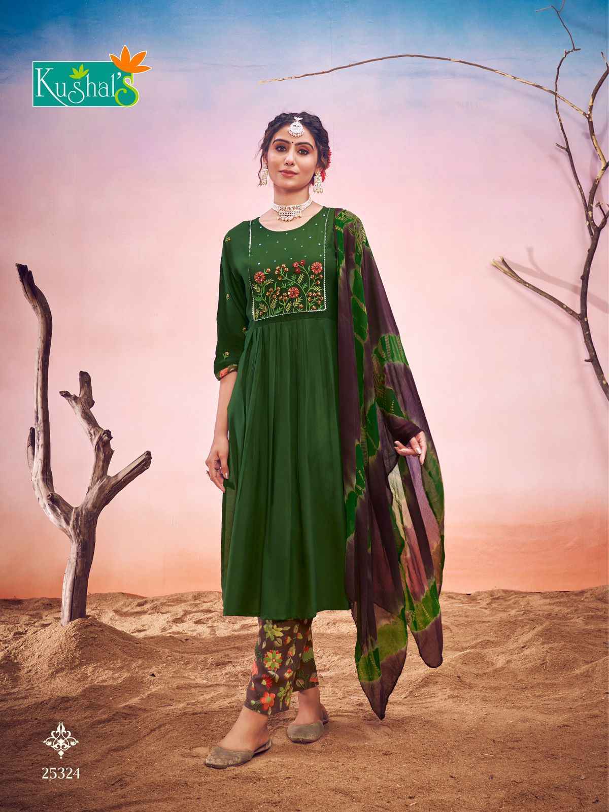 Kushal Shanvi Rayon Nyra Cut Readymade Suit 10 pcs catalog