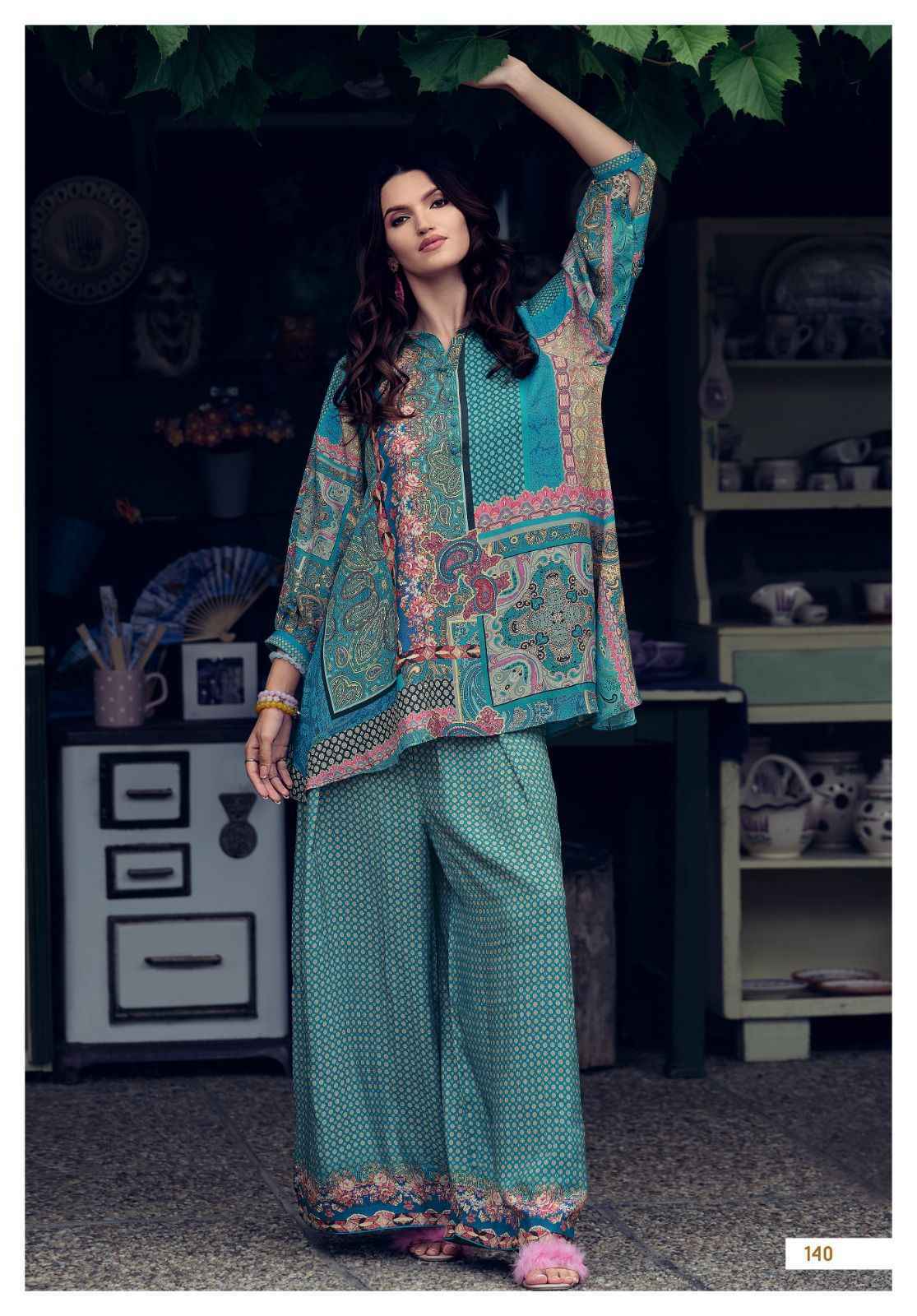 Label Varsha Fusion Muslin Silk Cord Set 4 pcs Catalogue