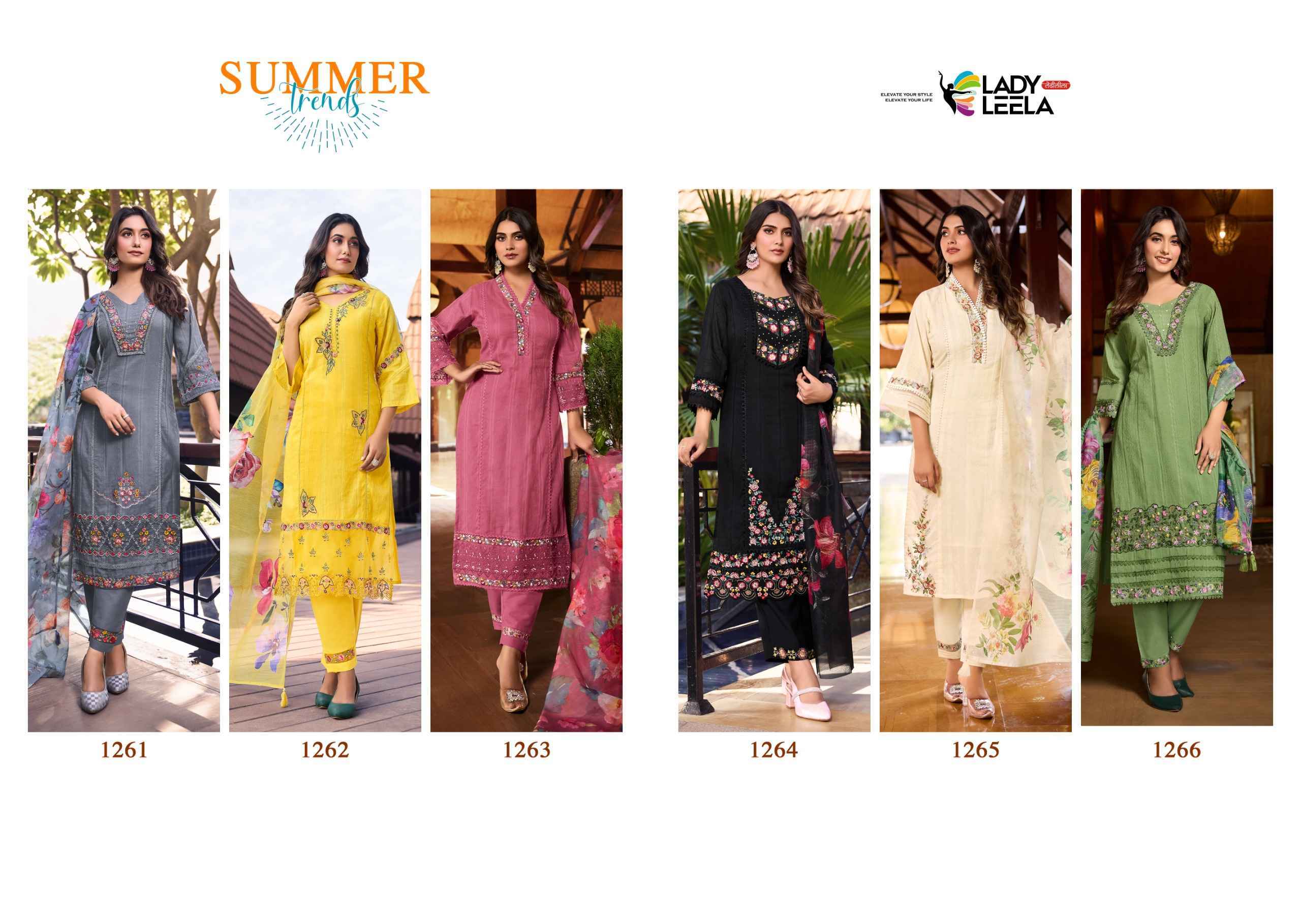 Lady Leela Summer Trends Readymade Cotton Dress 6 pcs Catalogue