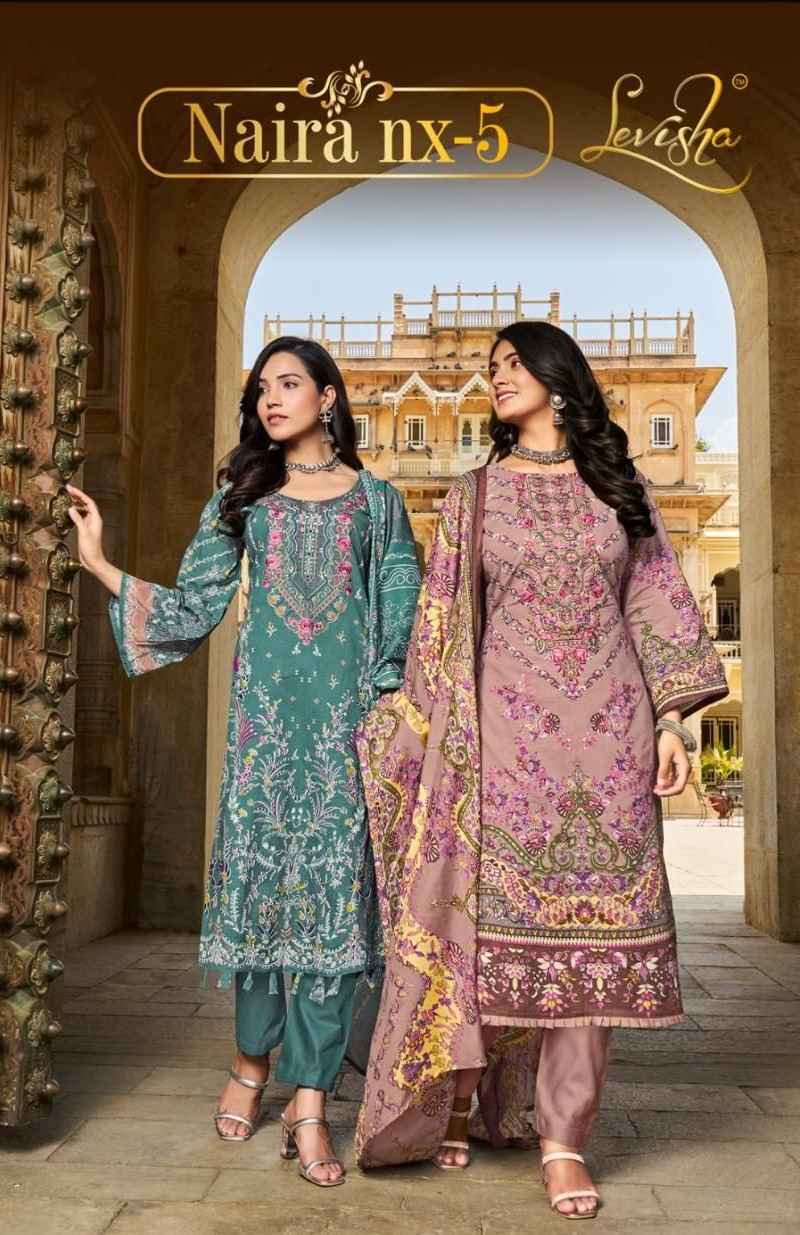 Levisha Naira Nx Vol-5 Cotton Dress Material 6 pcs Catalogue