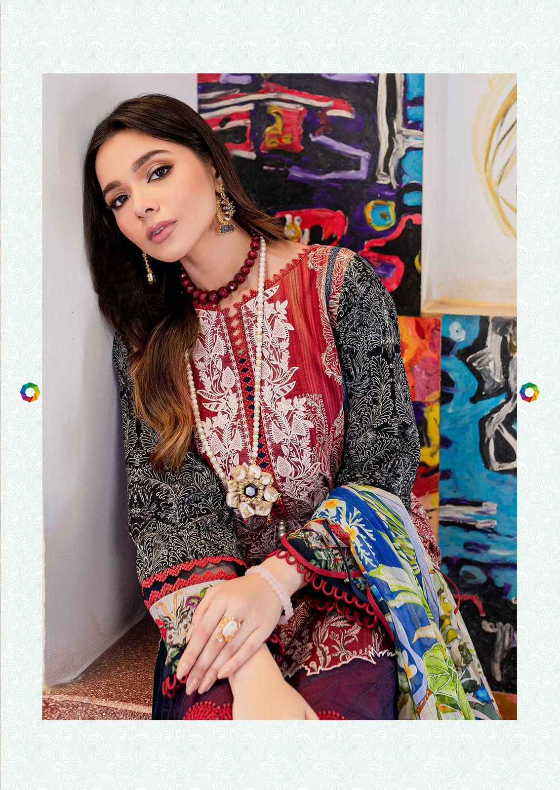 Madhav Fashion Riwaaz Vol 8 Lawn Cotton Dress Material 6 pcs catalog