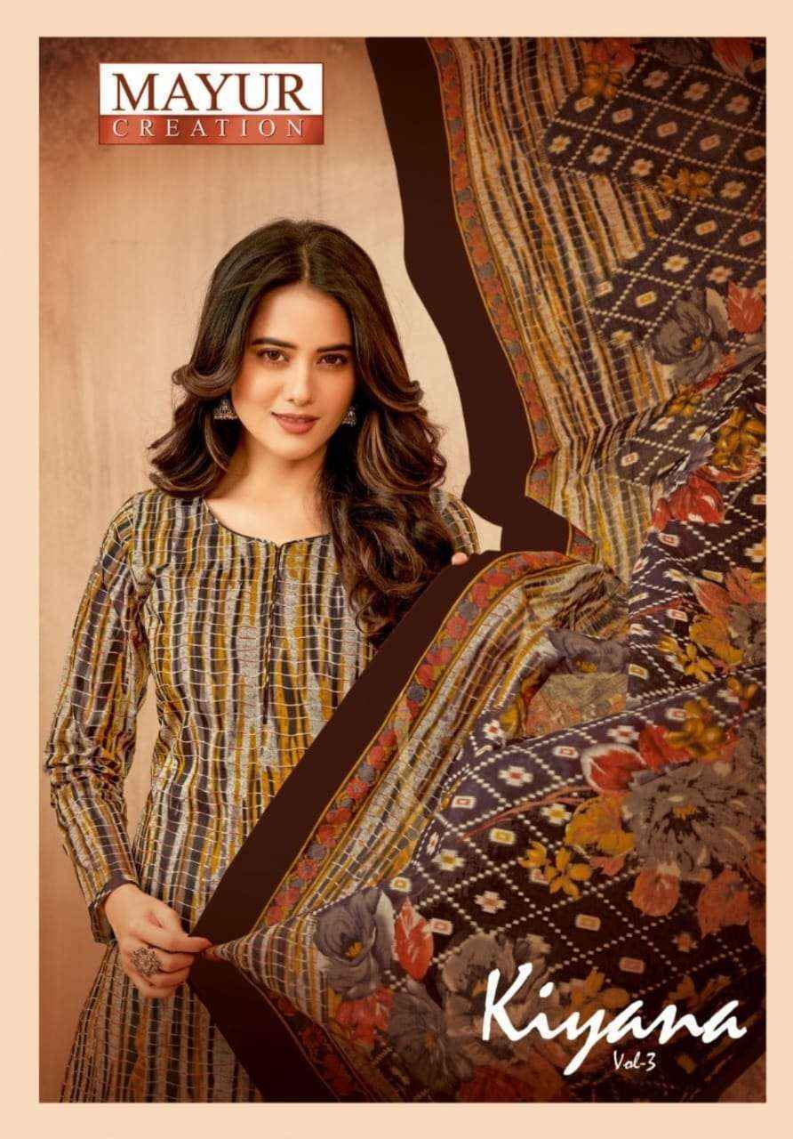 Mayur Creation Kiyana Vol 3 Cotton Dress Material 10 pcs Catalogue