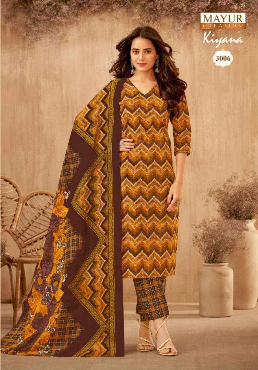 Mayur Creation Kiyana Vol 3 Cotton Dress Material 10 pcs Catalogue