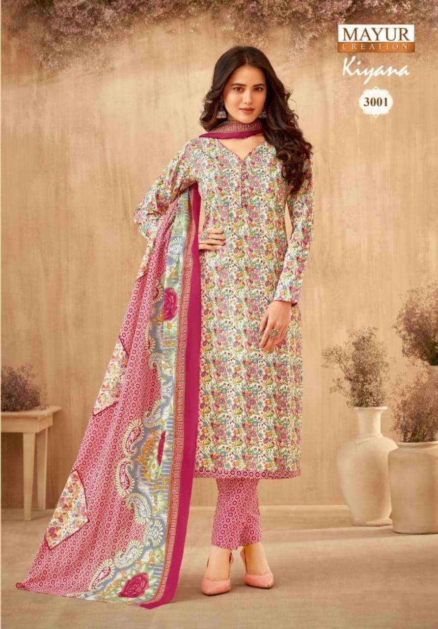 Mayur Creation Kiyana Vol 3 Cotton Dress Material 10 pcs Catalogue