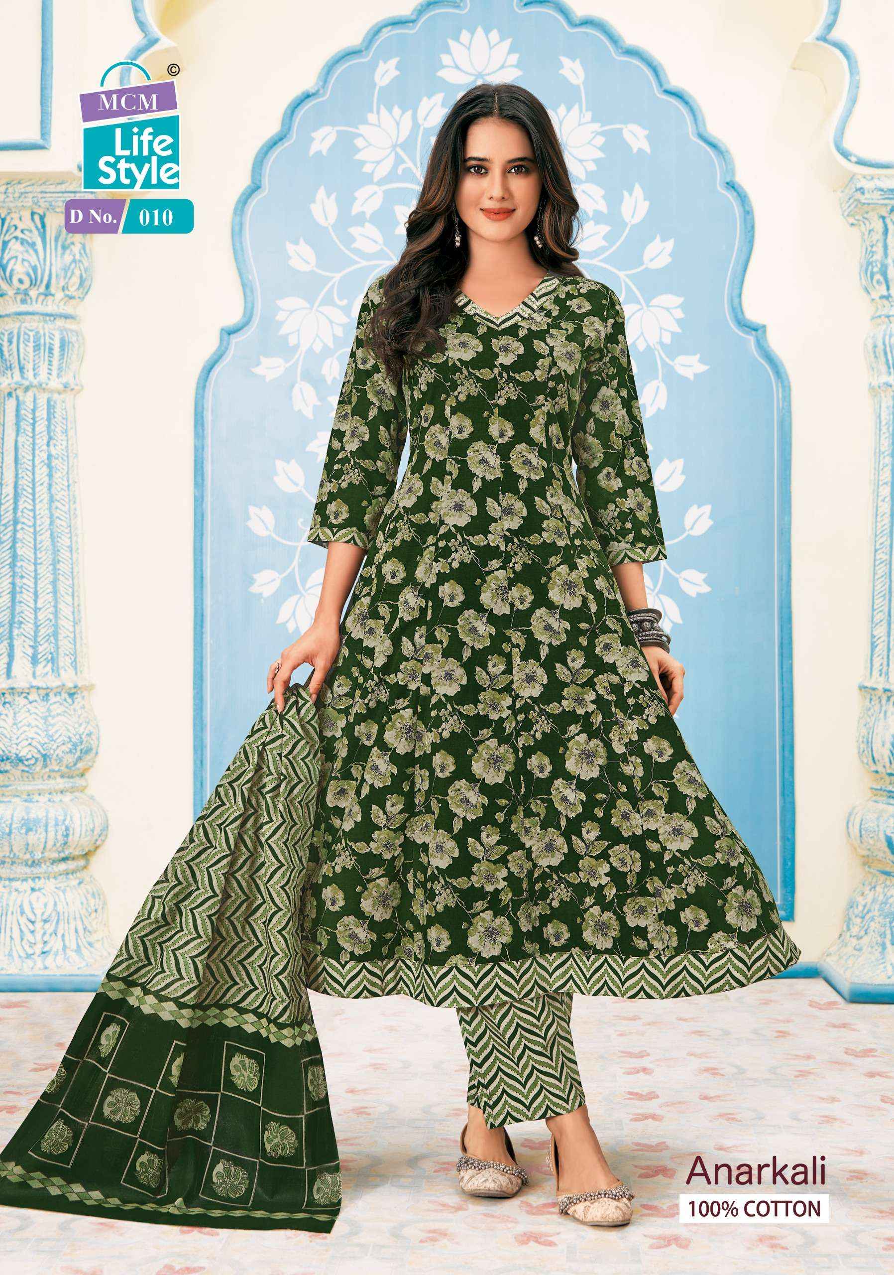 Mcm Lifestyle Anarkali Cotton Kurti Combo 10 pcs Catalogue