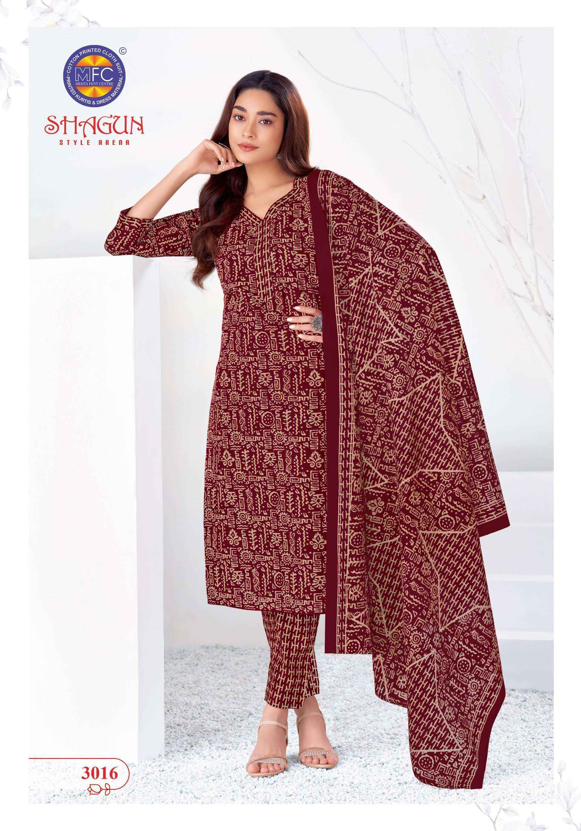 MFC Shagun Vol 30 Cotton Dress Material 20 pcs Catalogue