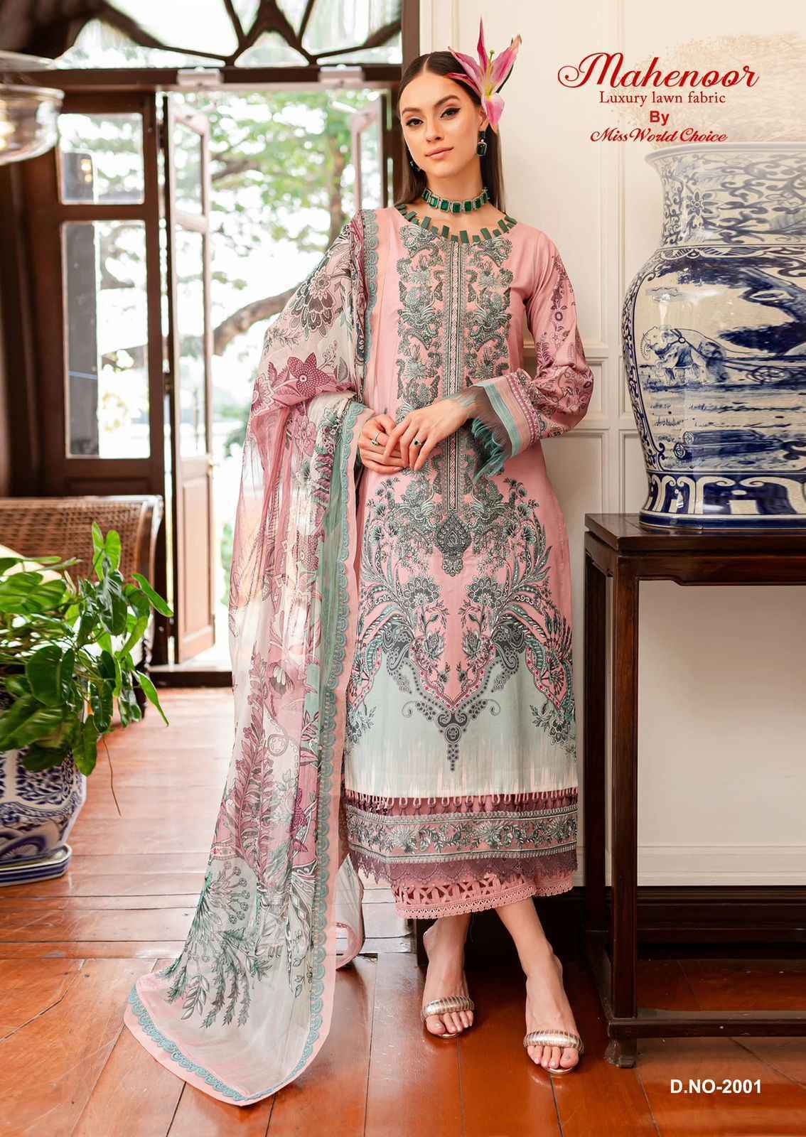 Missworld Choice Print Mahenoor Vol-2 Lawn Dress Material 6 Pc Catalog