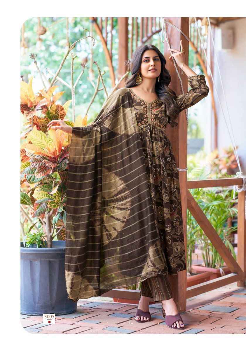 Mystic 9 Heena Vol-3 Readymade Rayon Dress 8 pcs Catalogue