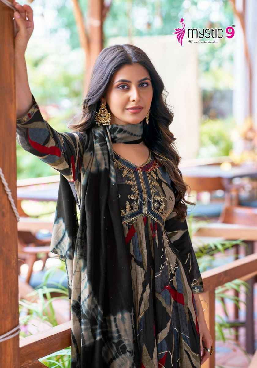 Mystic 9 Heena Vol-3 Readymade Rayon Dress 8 pcs Catalogue