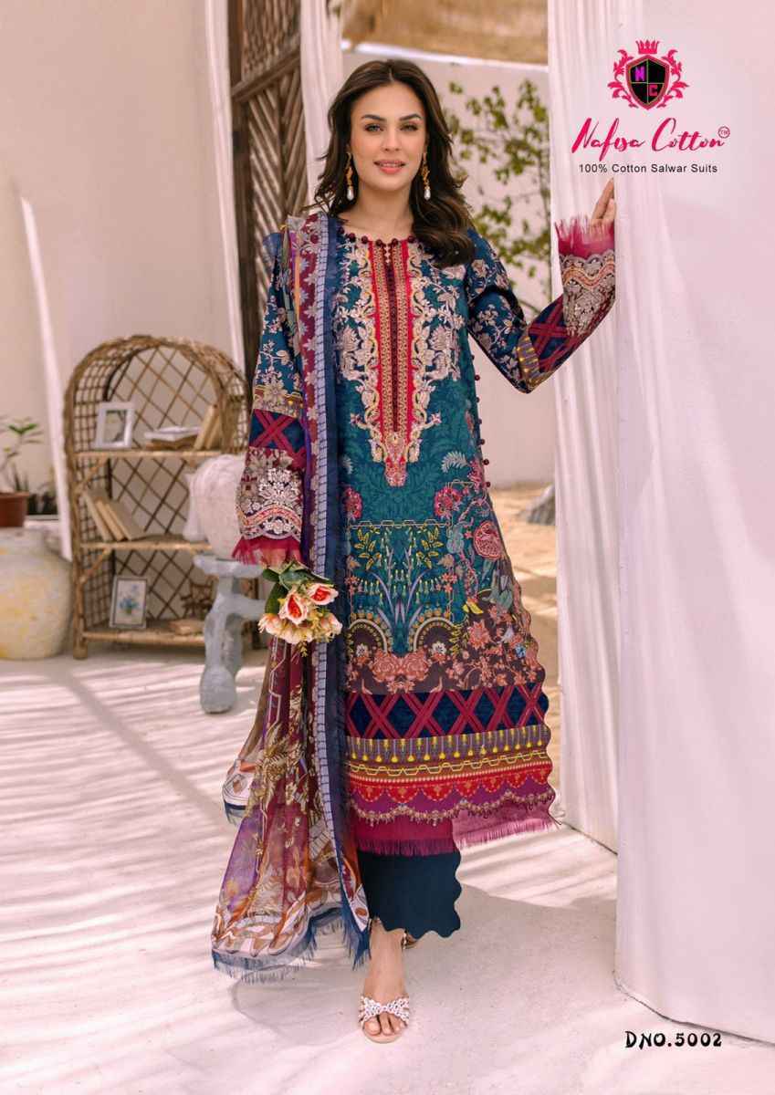 Nafisa Cotton Andaaz Karachi Suit Vol-5 Cotton Dress Material 6 Pc Catalog