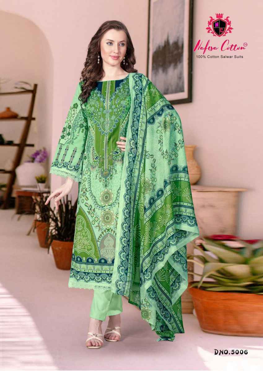 Nafisa Cotton Andaaz Karachi Suit Vol-5 Cotton Dress Material 6 Pc Catalog