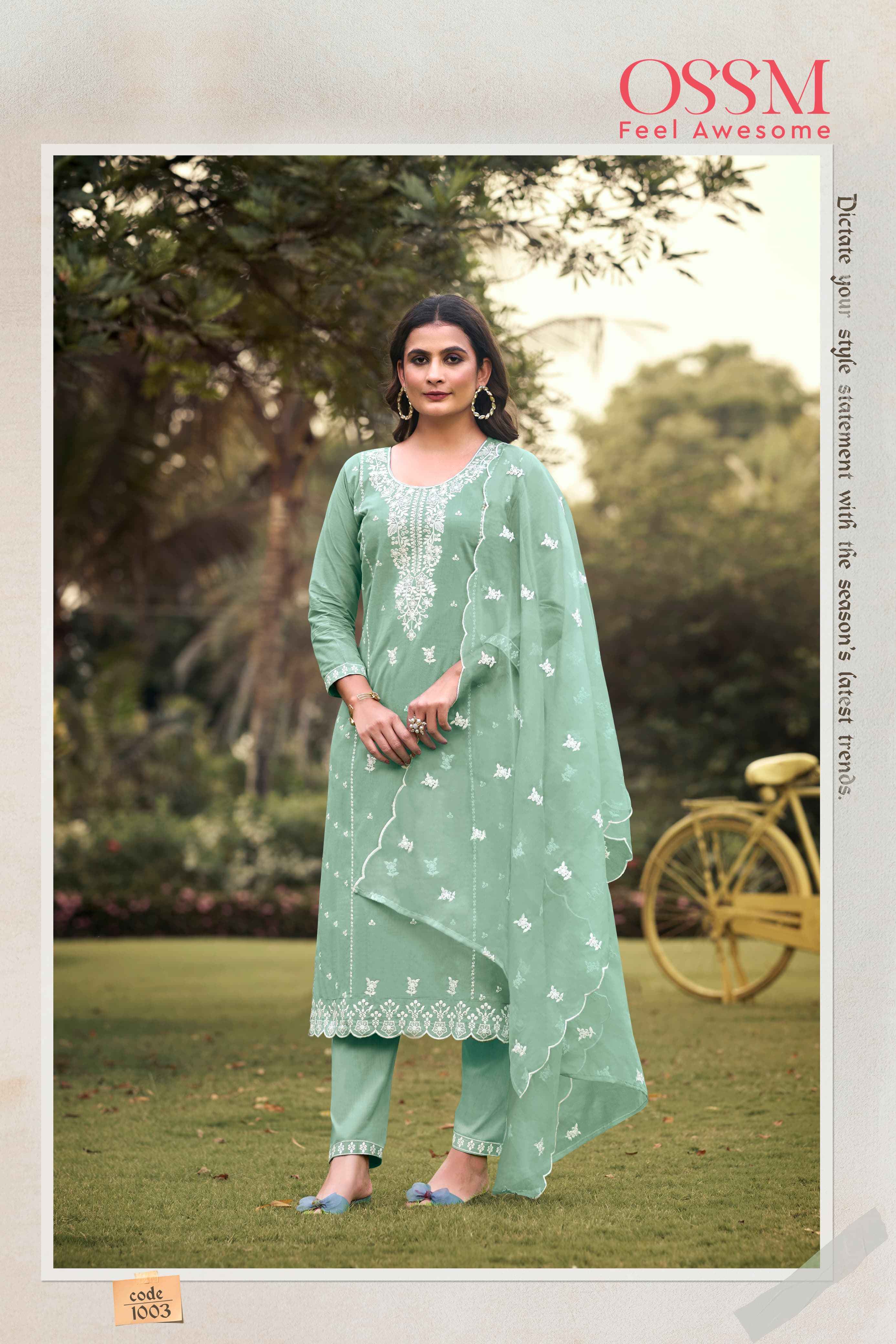 Ossm Gulabi Vol-2 Readymade Cotton Dress 6 Pc Catalog