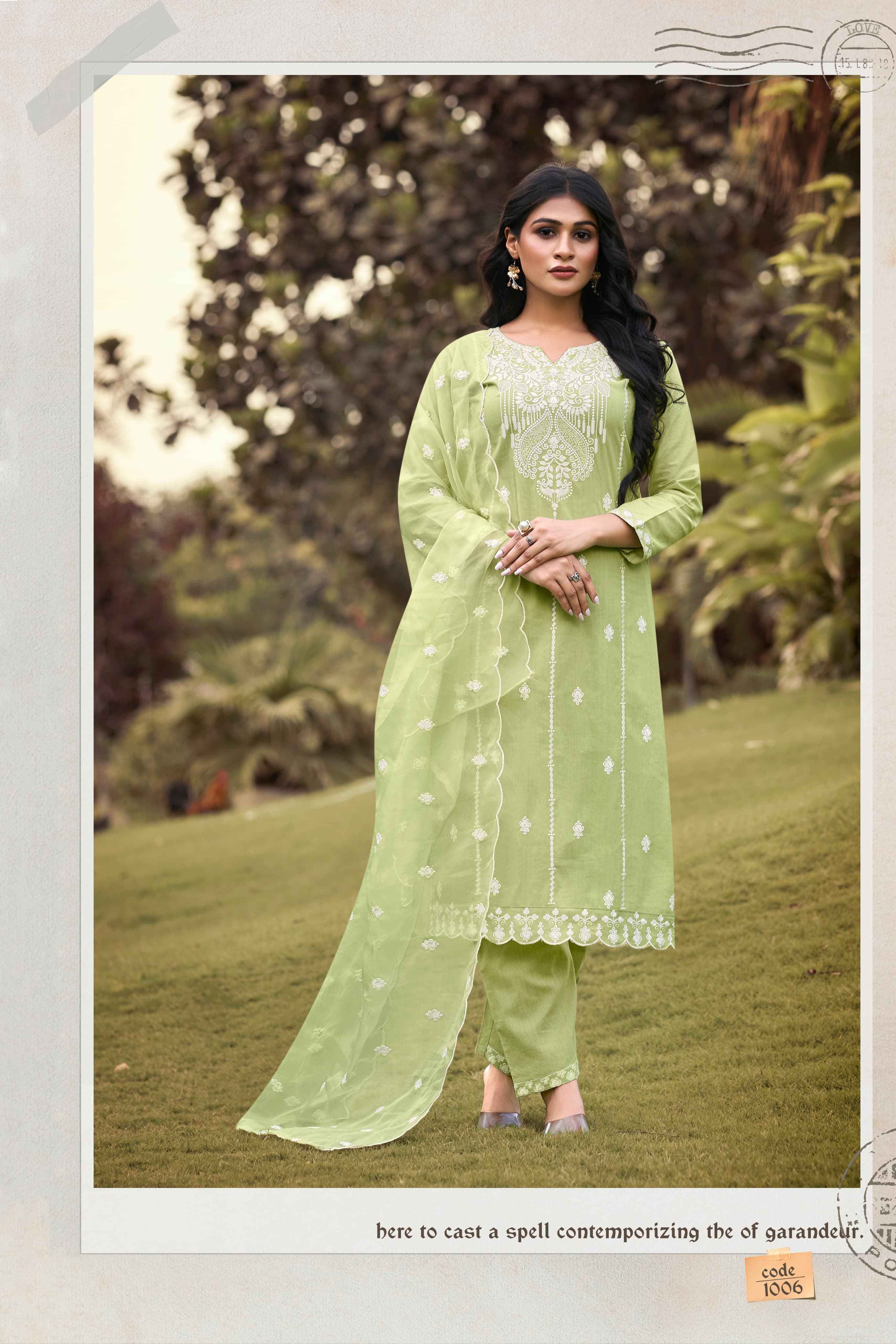 Ossm Gulabi Vol-2 Readymade Cotton Dress 6 Pc Catalog