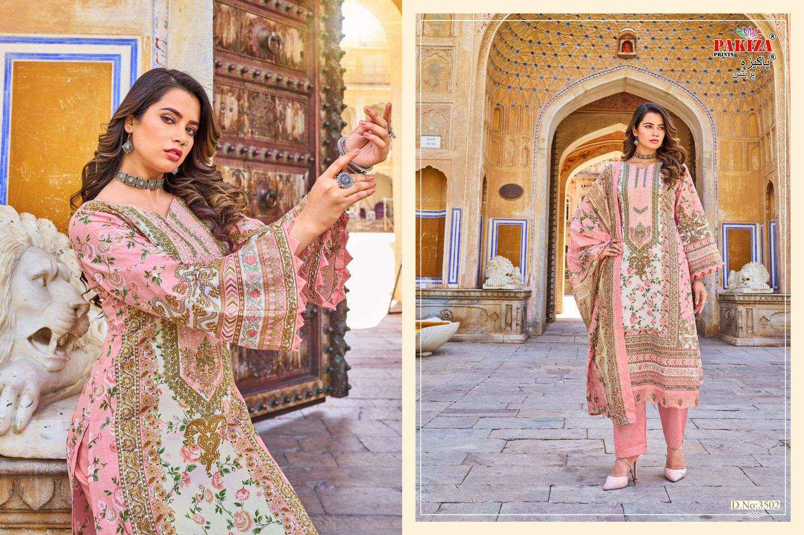 Pakiza Prints Ramsha Vol 35 Cotton Dress Material 10 pcs Catalogue