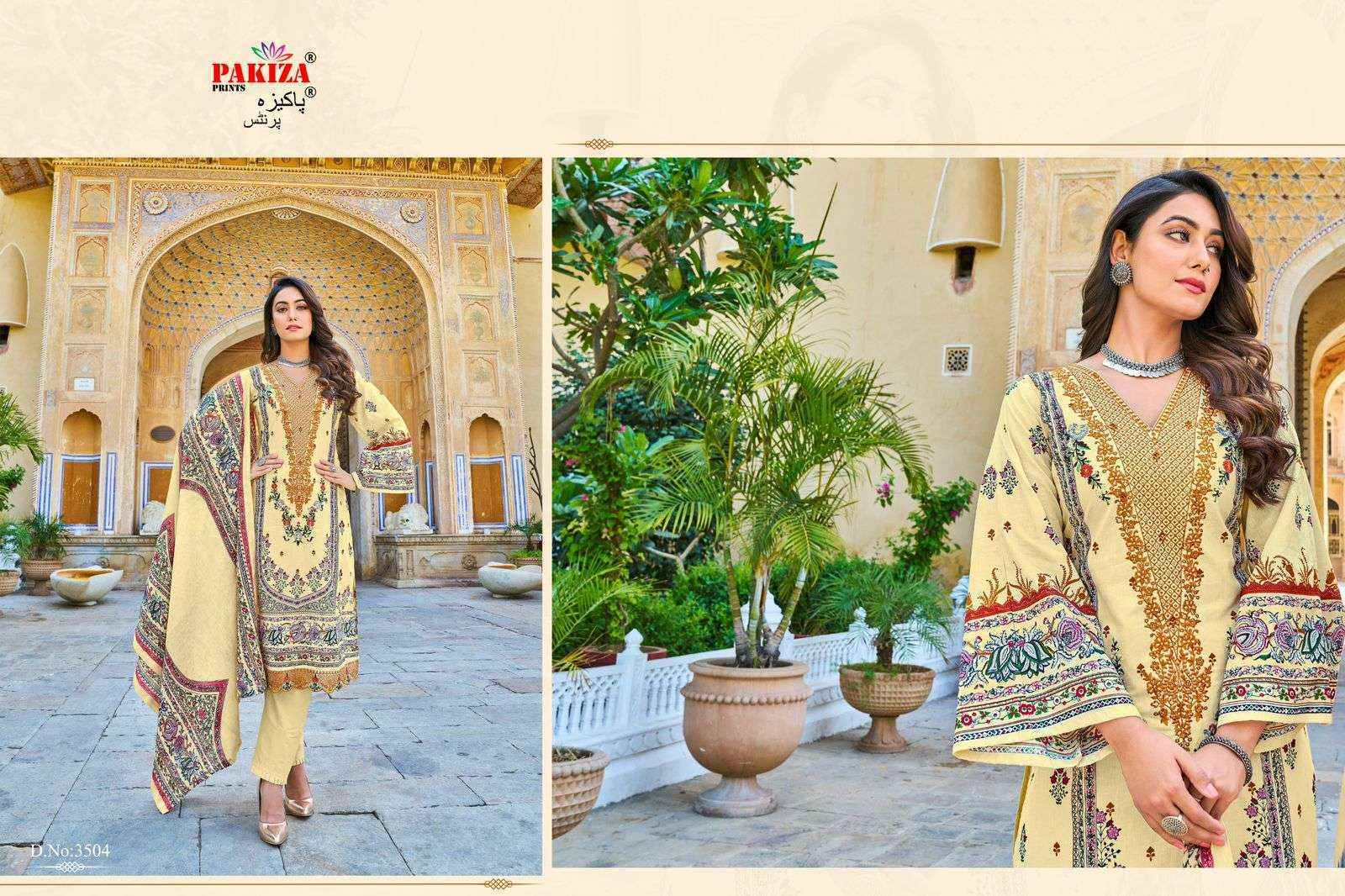 Pakiza Prints Ramsha Vol 35 Cotton Dress Material 10 pcs Catalogue